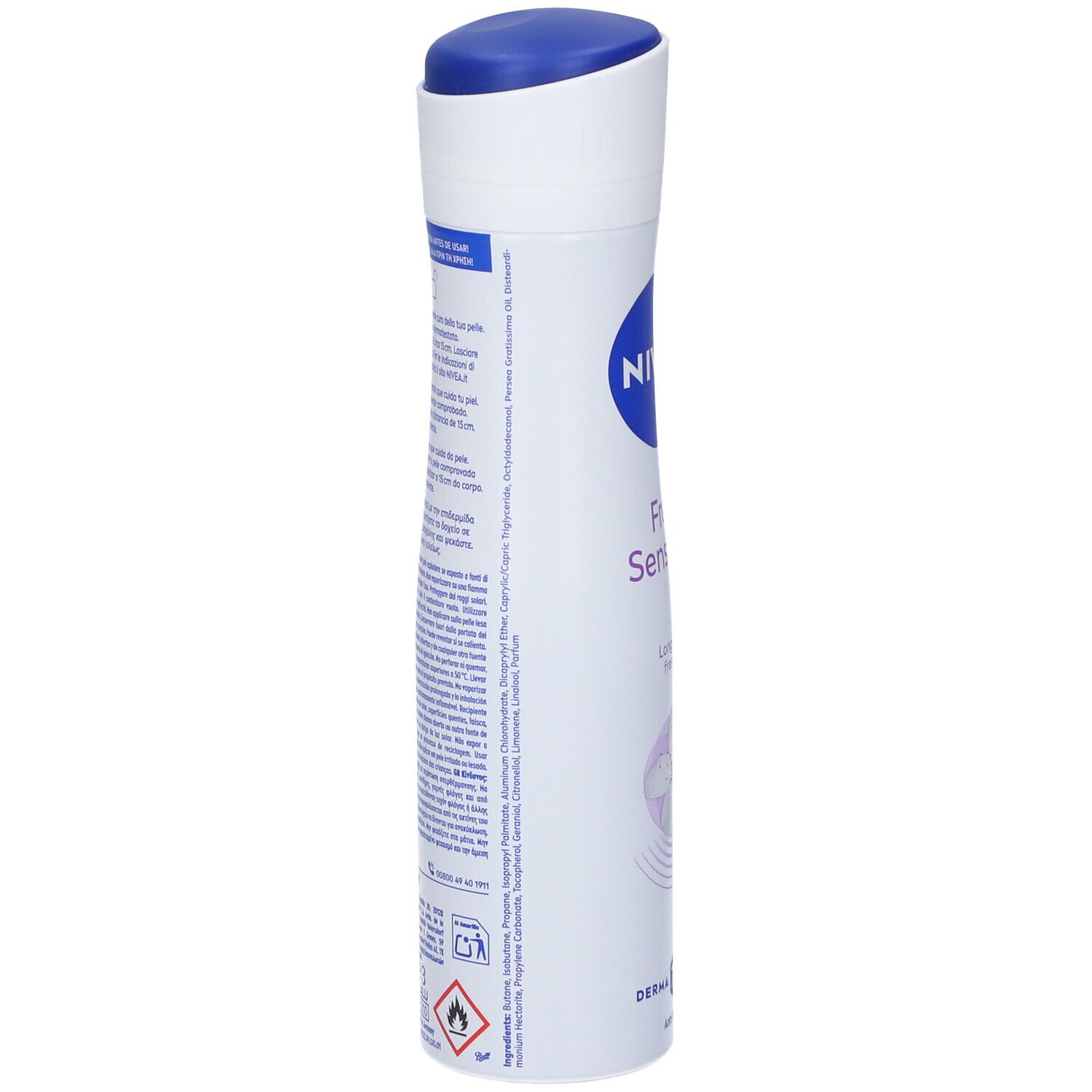 Nivea Fresh Sensation Spray 150 ml, Deodorante donna spray per una protezione fino a 72h