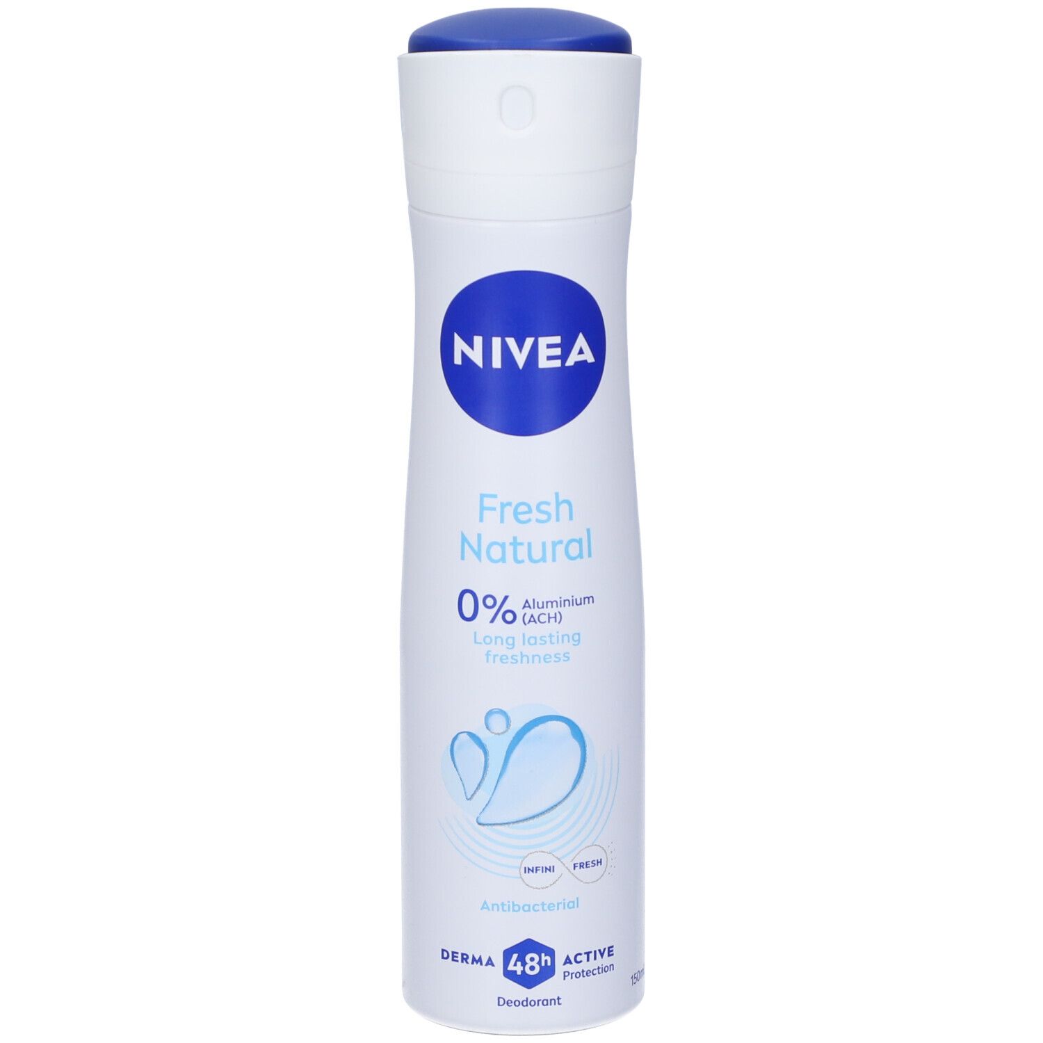 Nivea Fresh Natural Deodorante Spray 150 ml, Deodorante antitraspirante per una protezione 48h