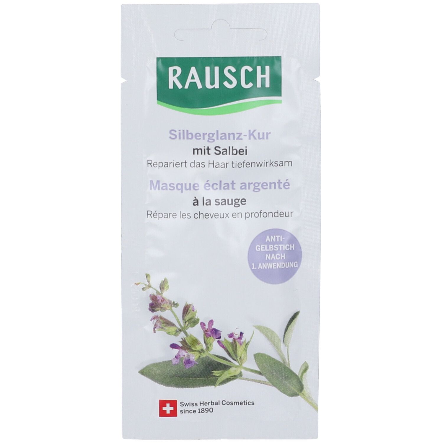 Rausch Maschera per Capelli Lucentezza Argentea alla Salvia