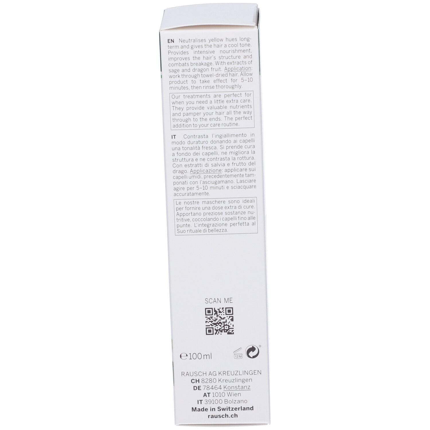 RAUSCH Maschera Lucentezza Argentea Alla Salvia