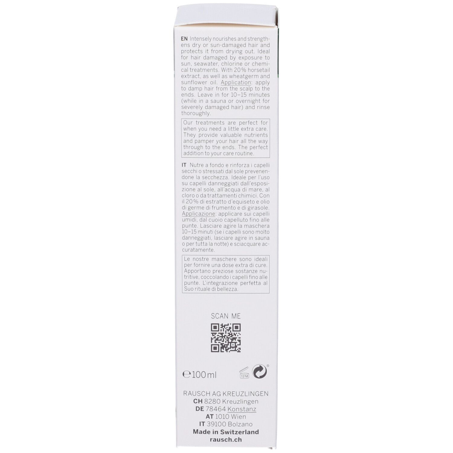 RAUSCH Maschera Nutritiva Al Germe Di Frumento