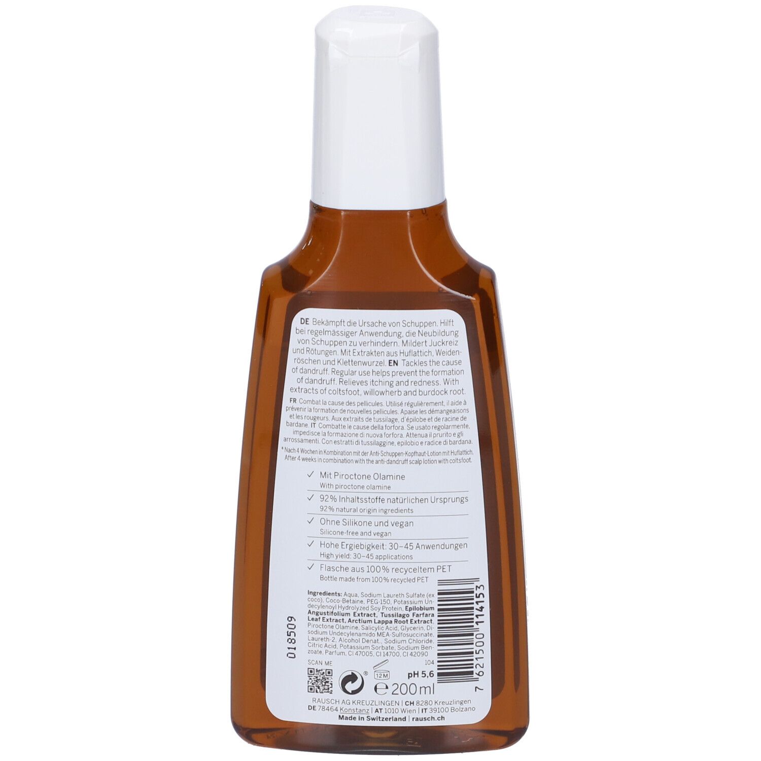 RAUSCH Shampoo Antiforfora Alla Tussilaggine