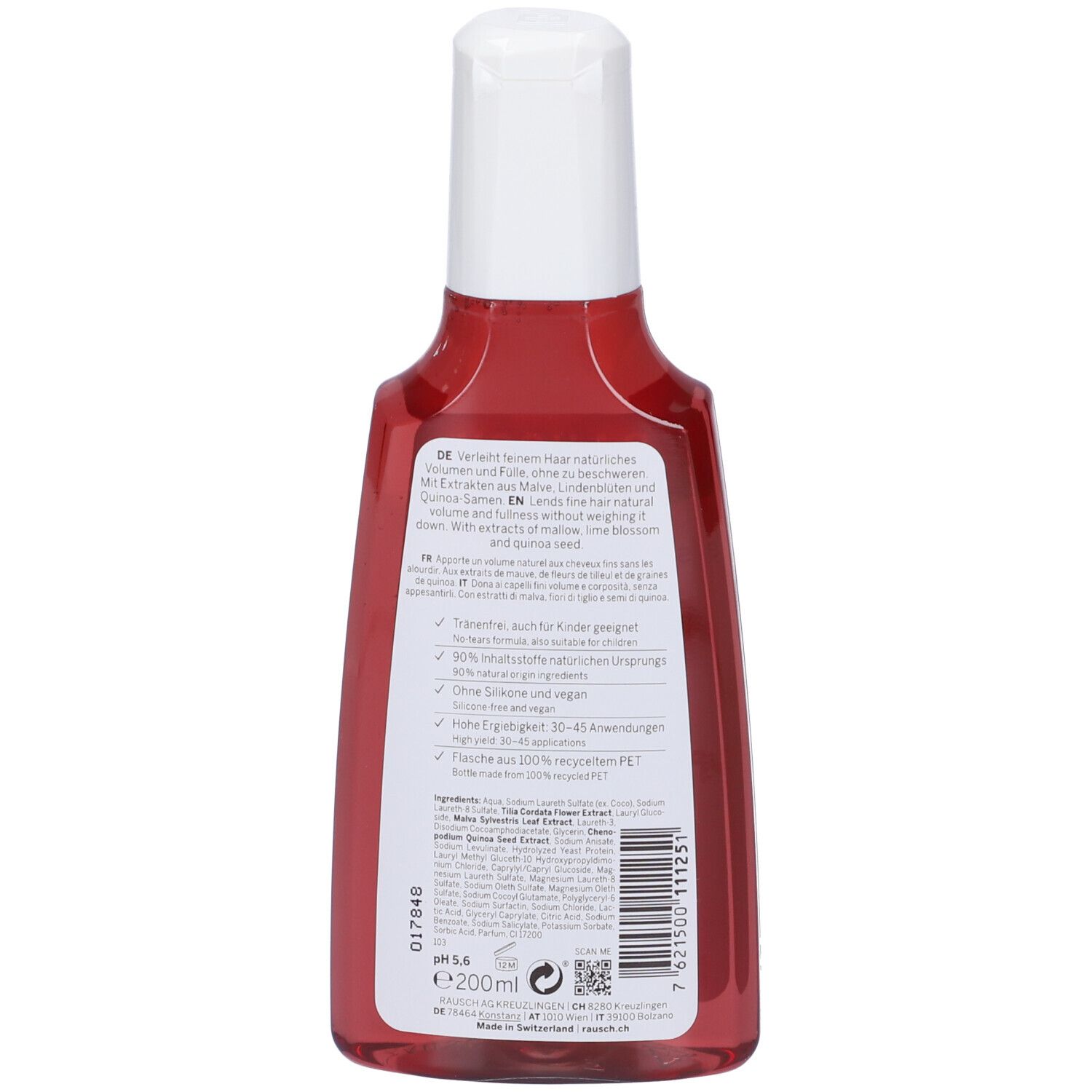 RAUSCH Shampoo Volumizzante Alla Malva