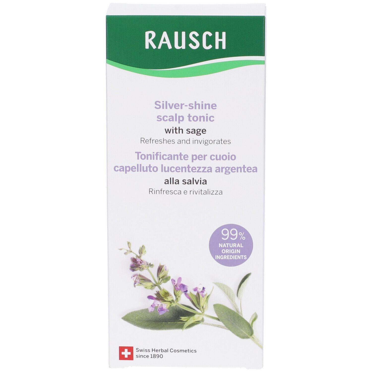 RAUSCH Tonificante Per Cuoio Capelluto Lucentezza Argentea Alla Salvia