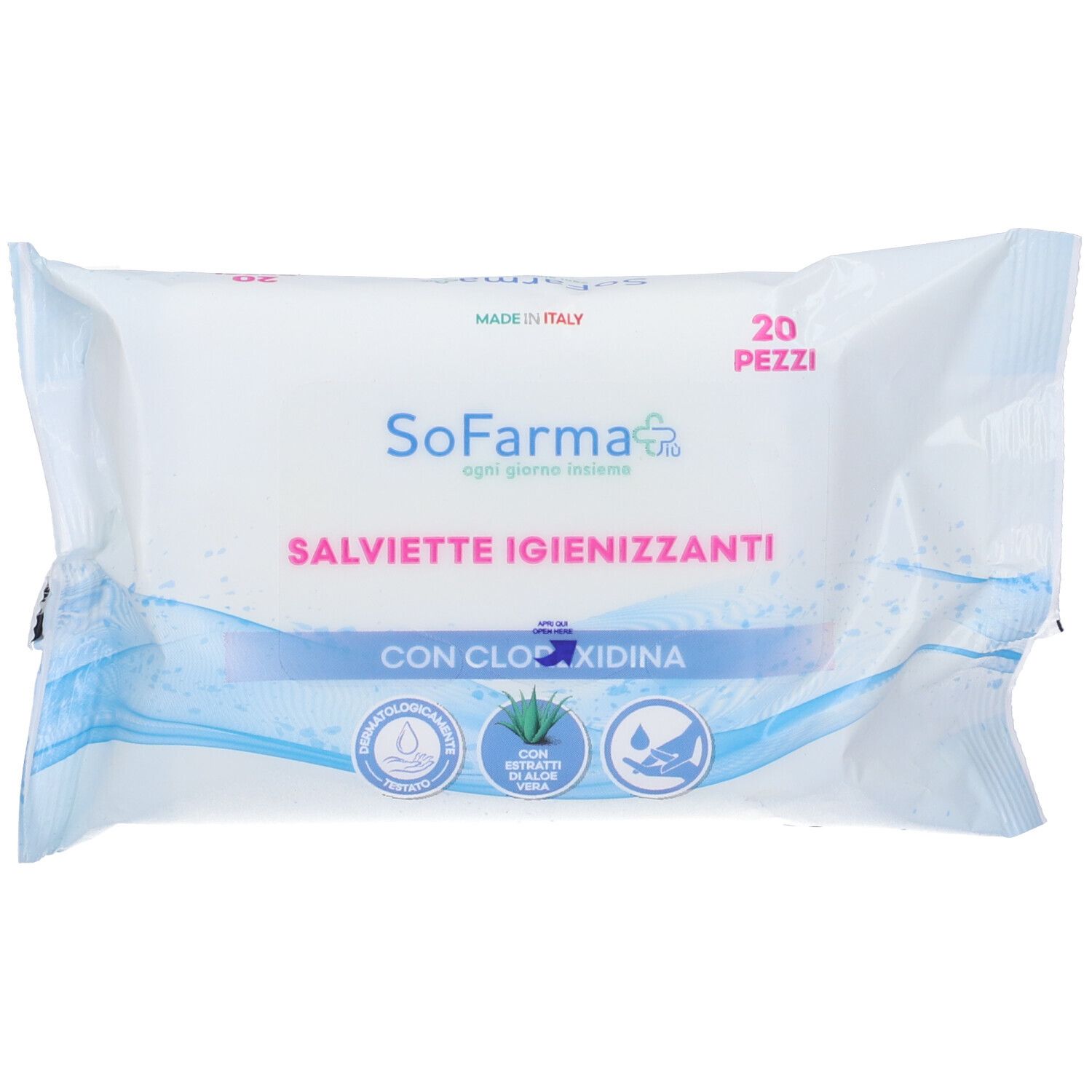 Sofarmapiu' Salviettine Pocket Clorexidina