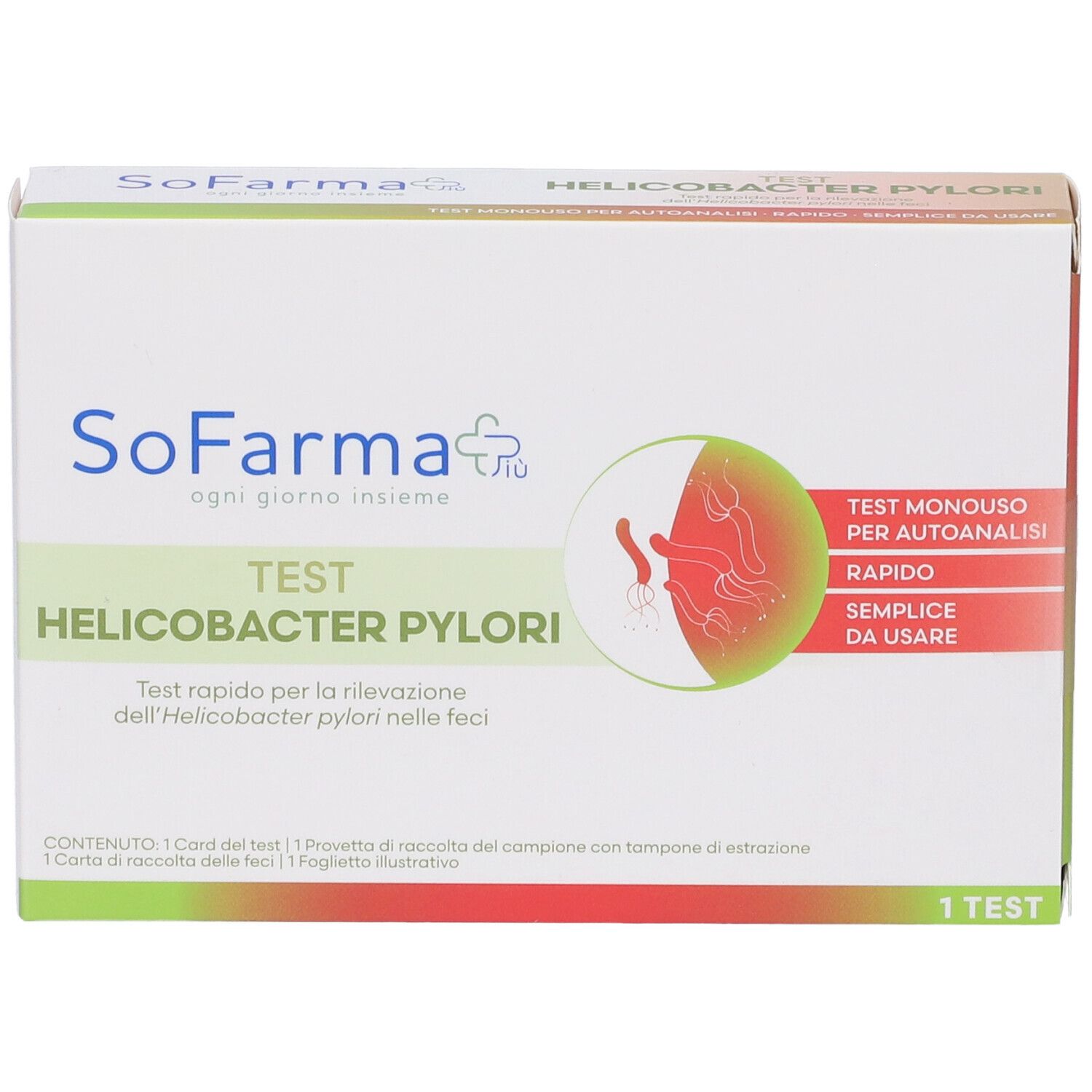 Sofarmapiu' Test Autodiagnostico Helicobacter Pylori