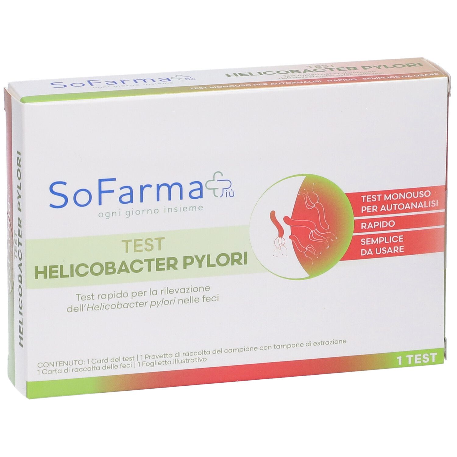 Sofarmapiu' Test Autodiagnostico Helicobacter Pylori