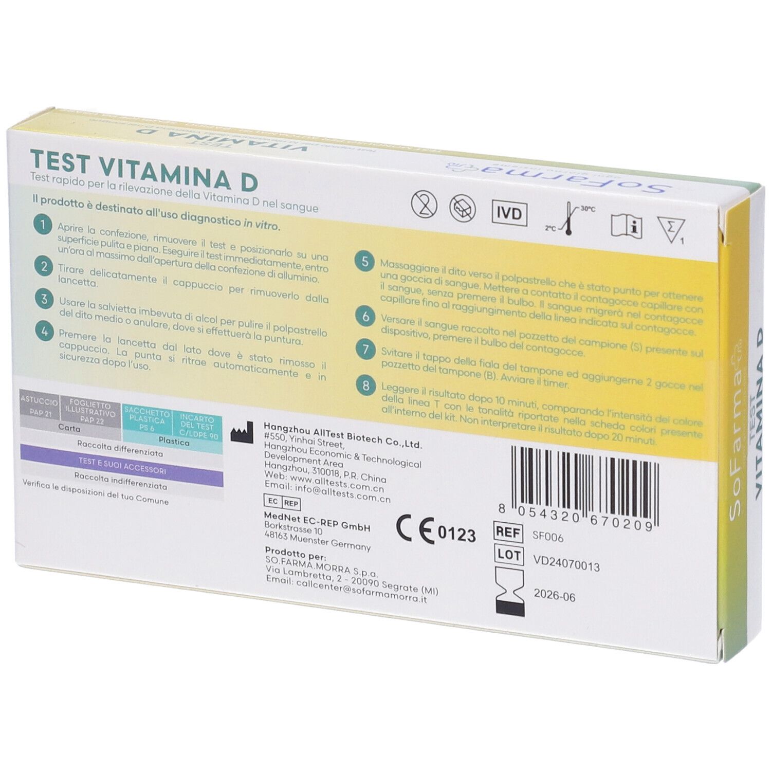 Sofarmapiu' Test Autodiagnostico Vitamina D