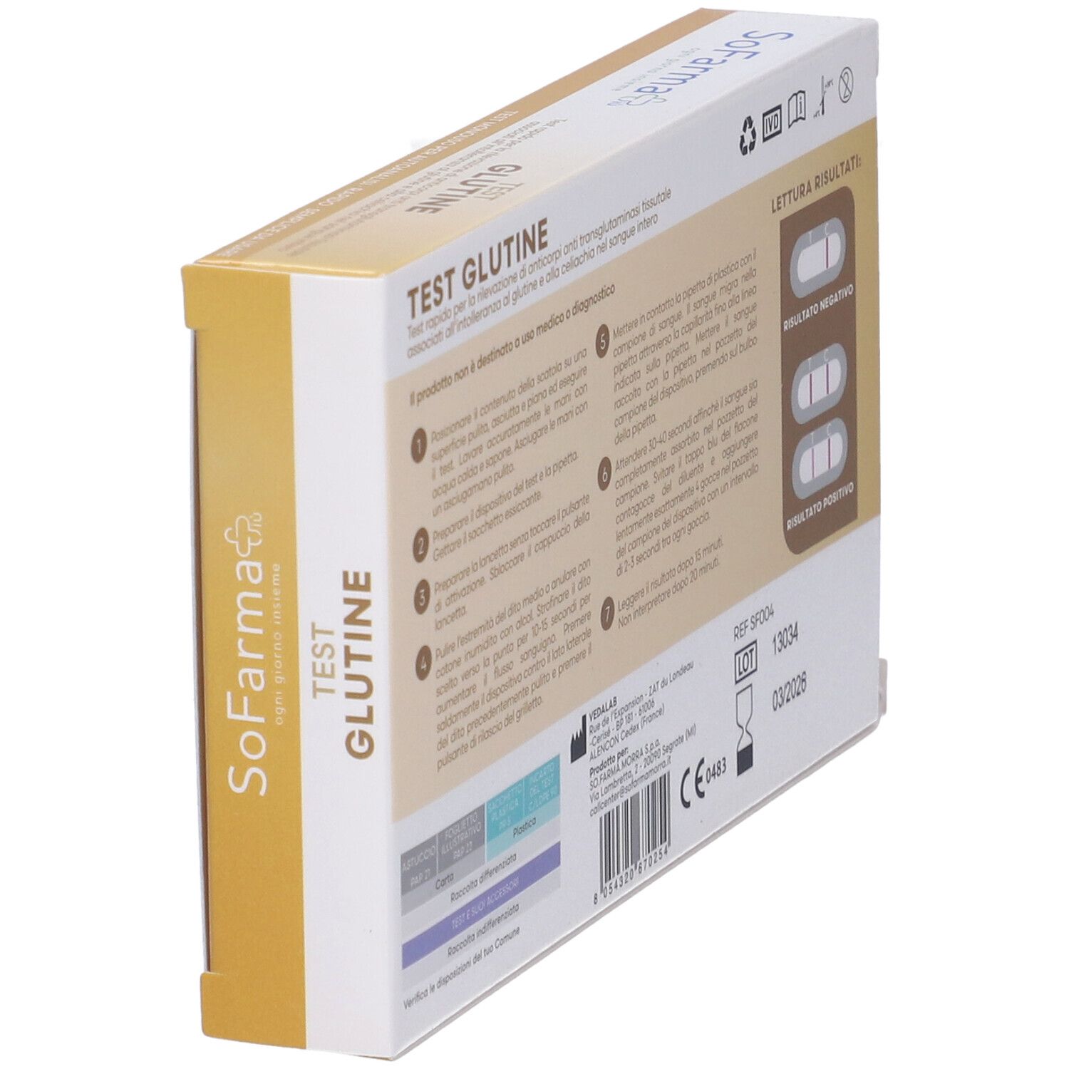 Sofarmapiu' Test Autodiagnostico Glutine