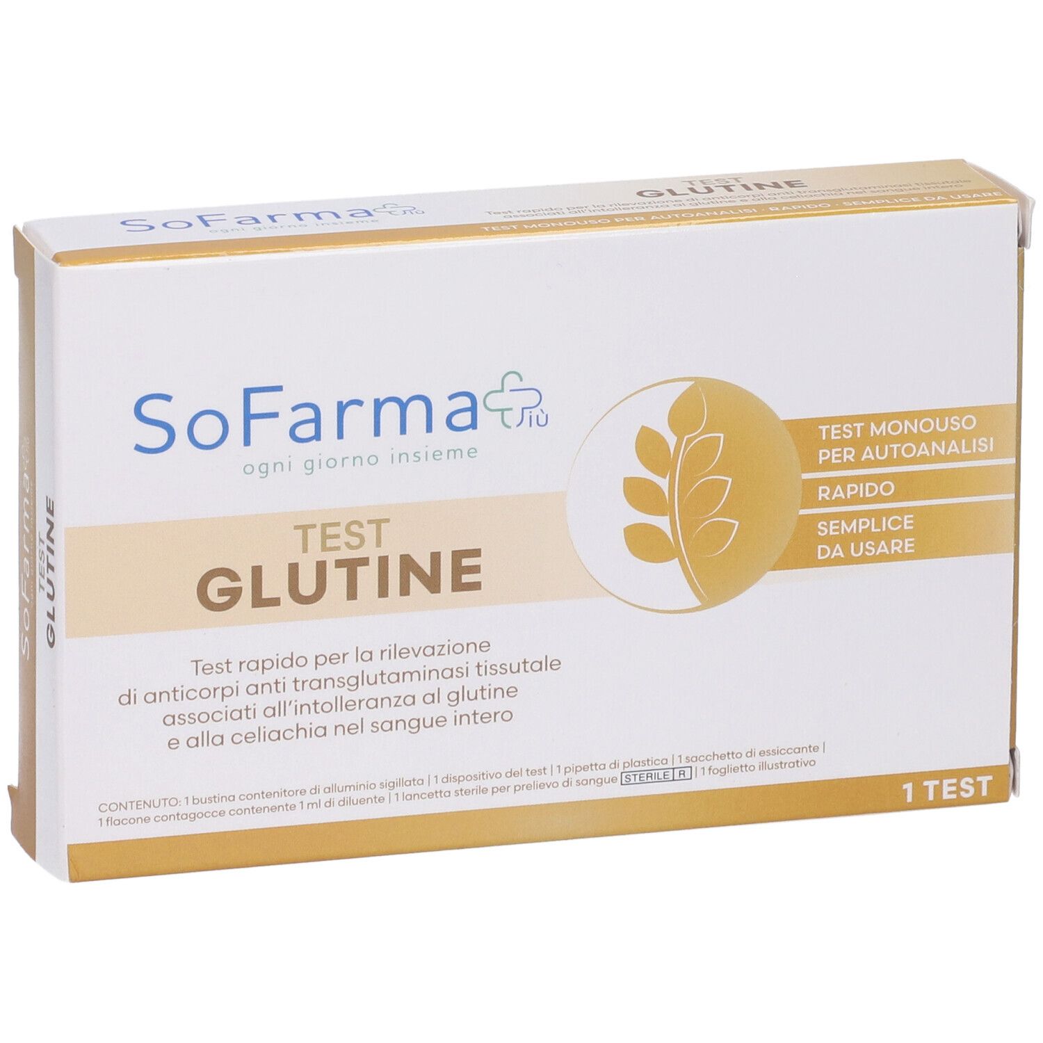 Sofarmapiu' Test Autodiagnostico Glutine