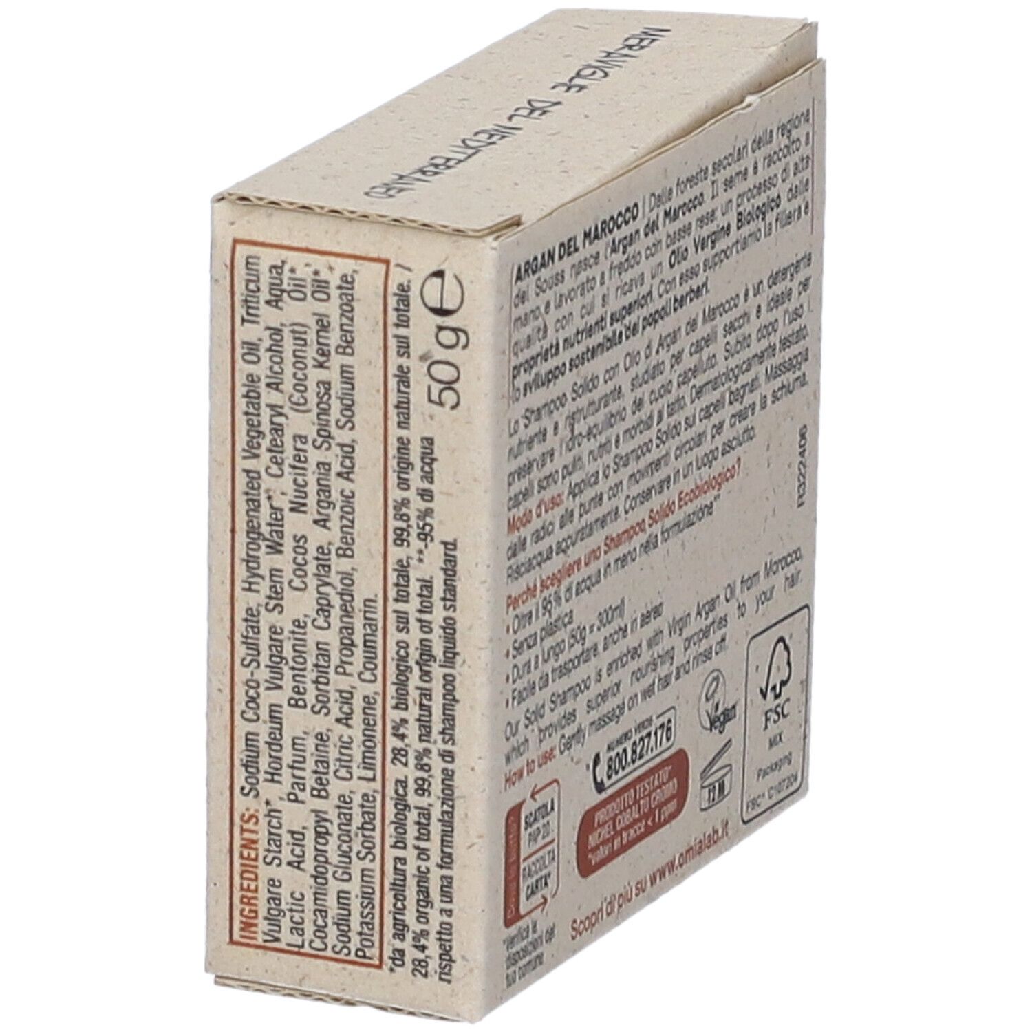 OMIA Shampoo Solido Argan Del Marocco