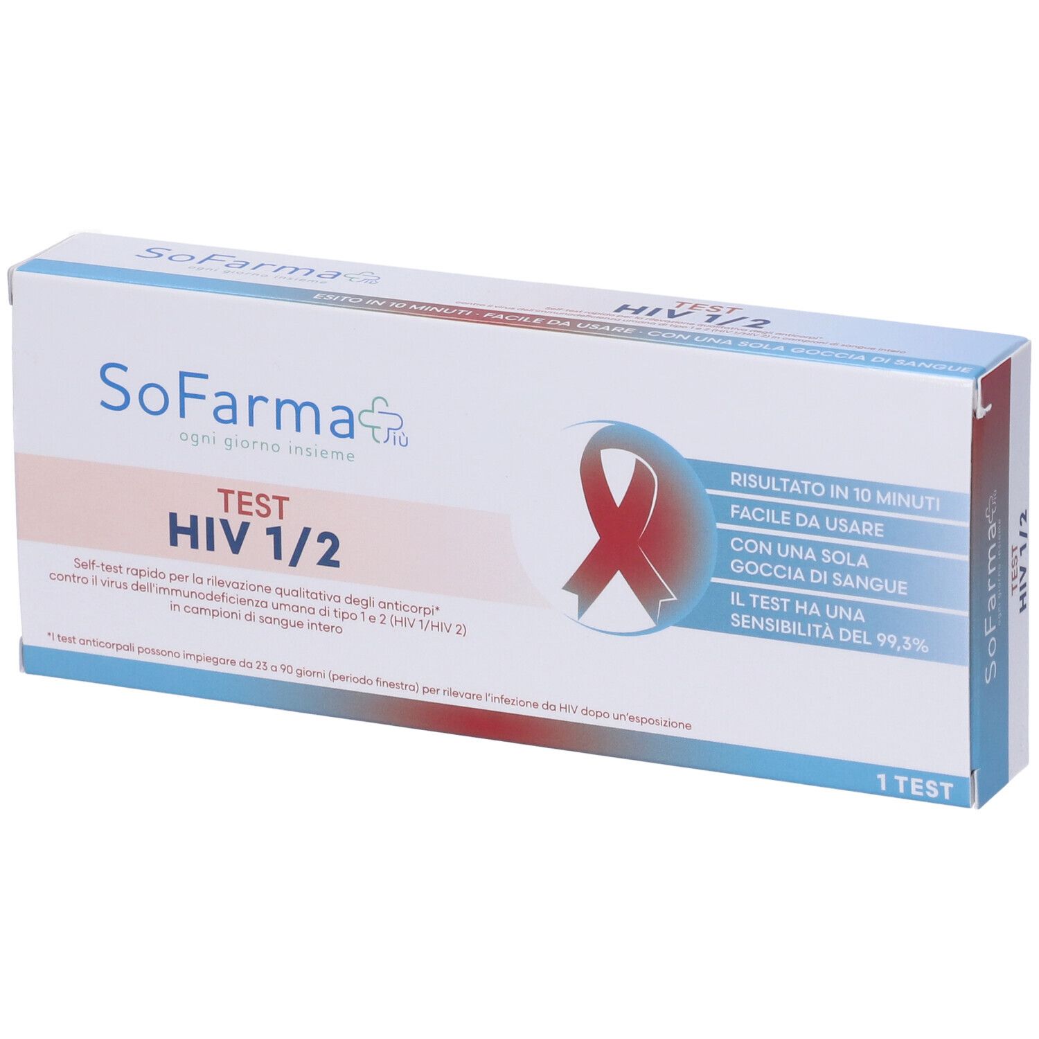 Sofarmapiu' Test Autodiagnostico Hiv 1/2