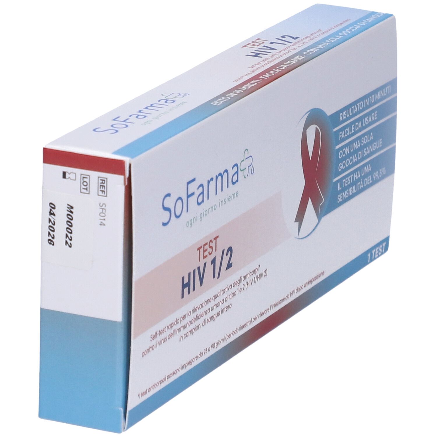 Sofarmapiu' Test Autodiagnostico Hiv 1/2