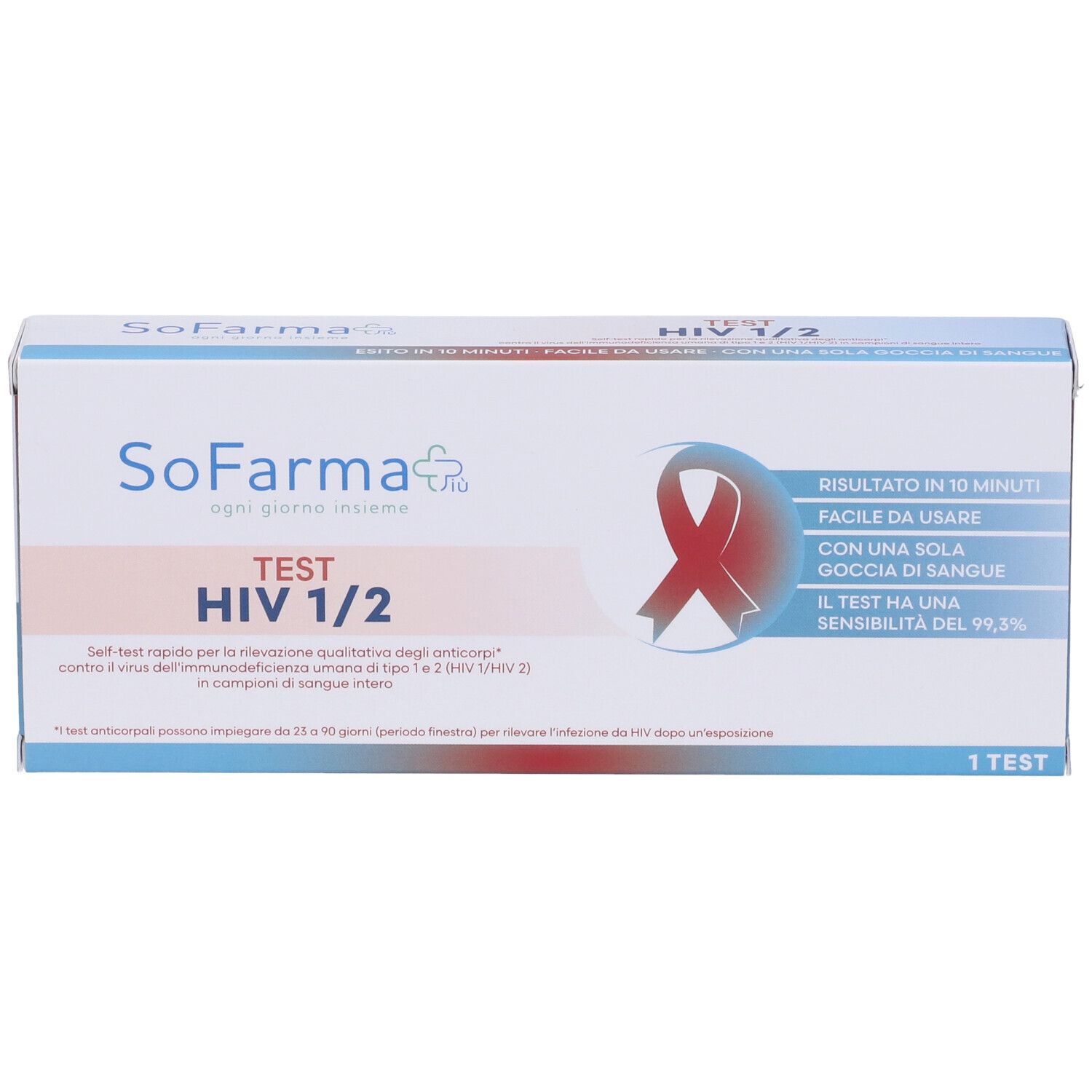 Sofarmapiu' Test Autodiagnostico Hiv 1/2