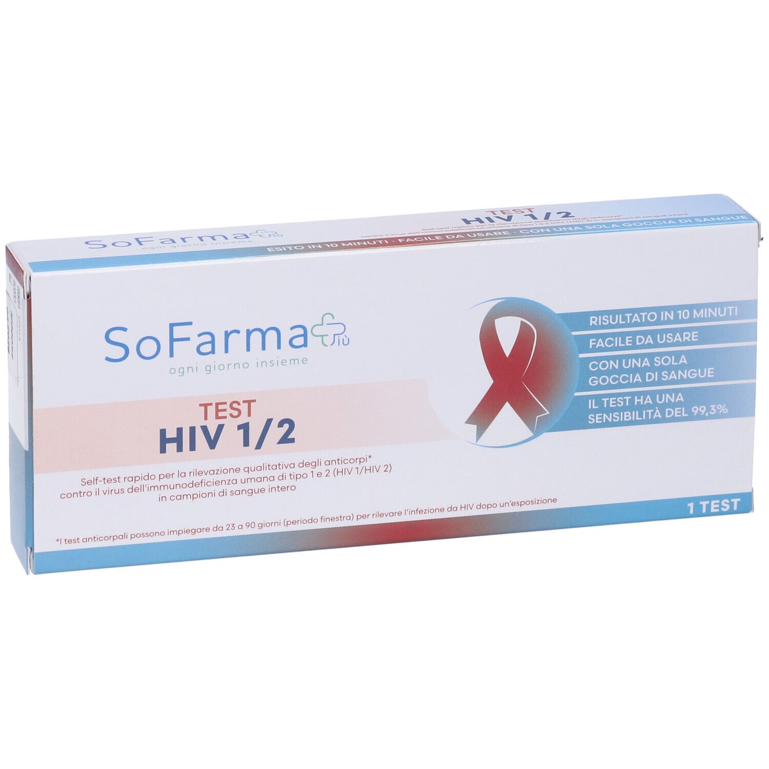 Sofarmapiu' Test Autodiagnostico Hiv 1/2