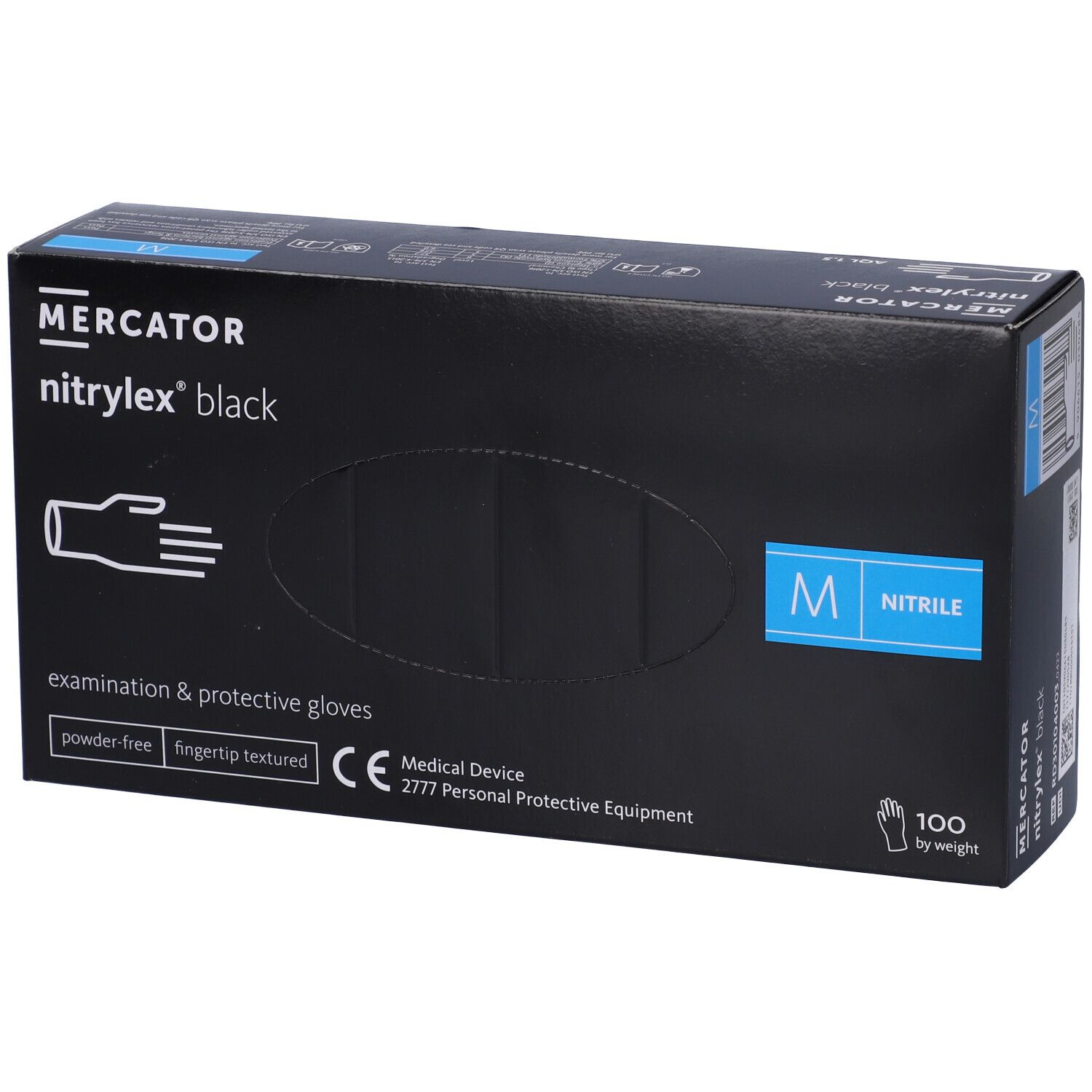 GIMA Guanti Nitrile Nitrylex Black - Medi