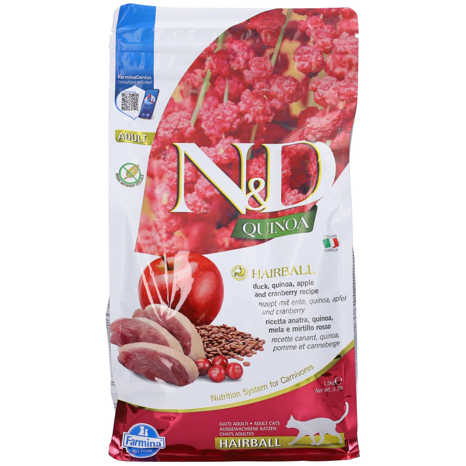 Farmina N&D Cat Hairball Quinoa