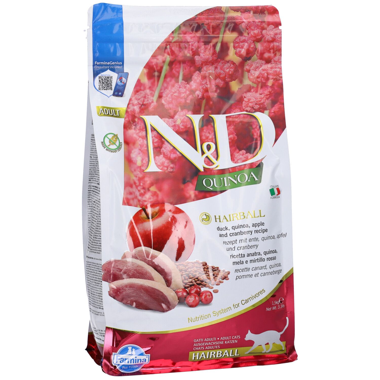 Farmina N&D Cat Hairball Quinoa