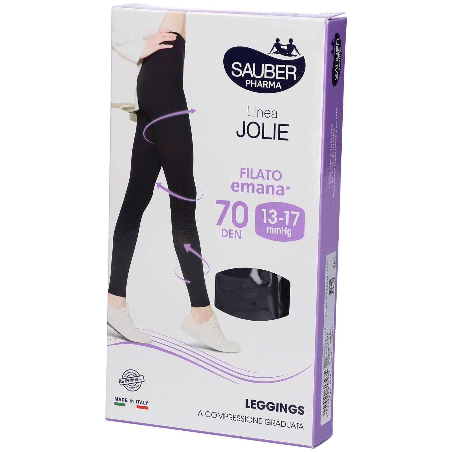 Sauber Calza Jolie Leggings Emana 70 Nero M