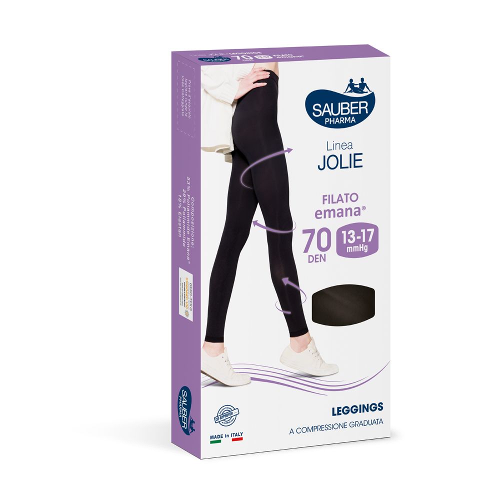 Sauber Calza Jolie Leggings Emana 70 Nero XL