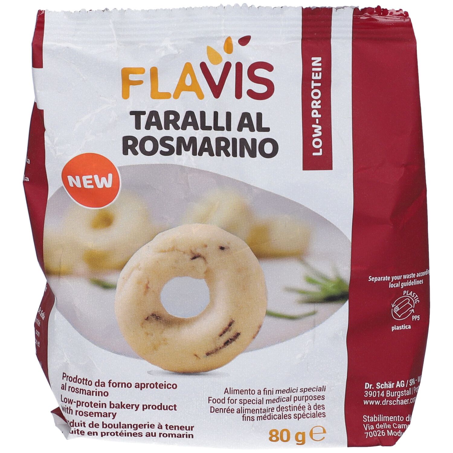 FLAVIS TARALLI ROSMARINO 80G