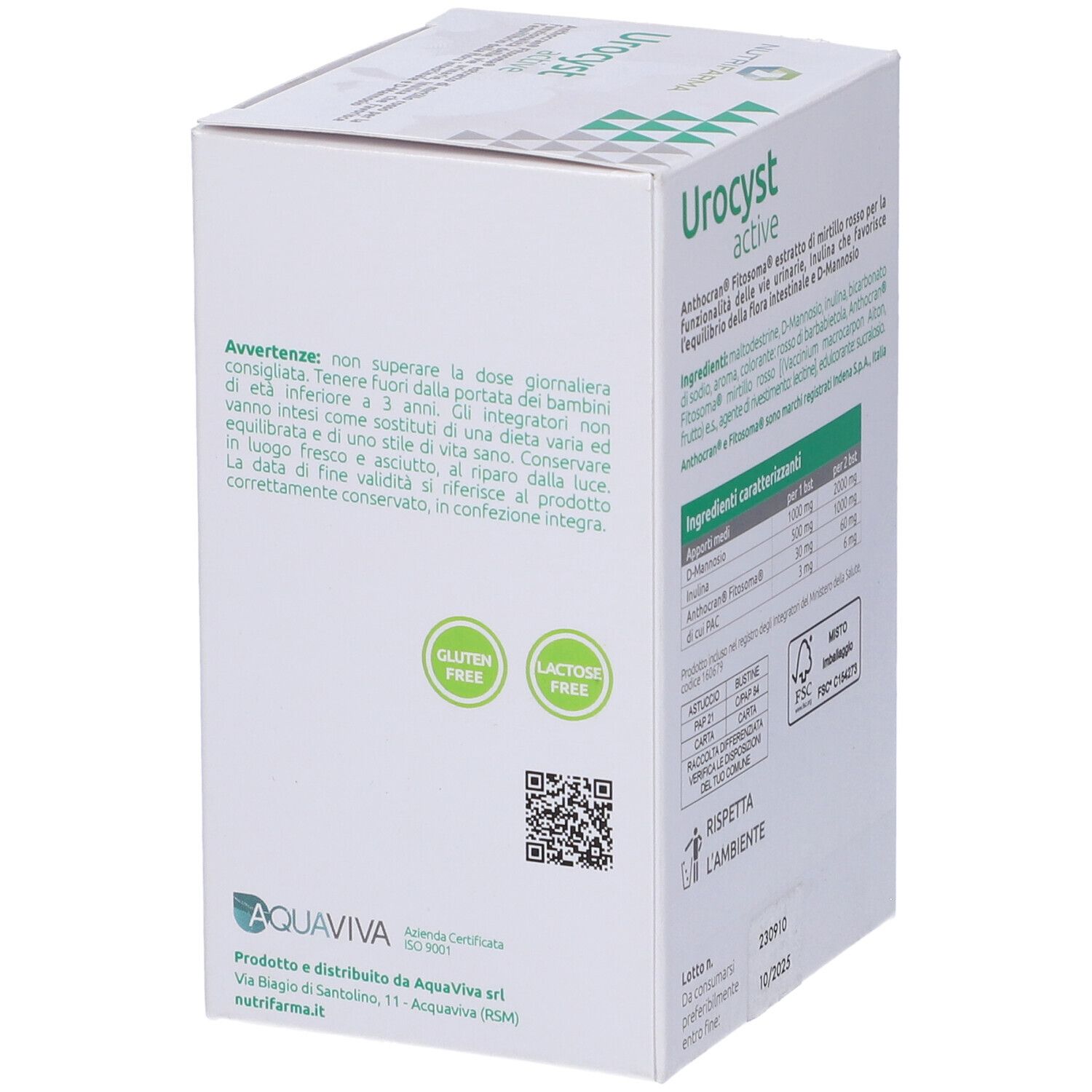 Nutrifarma Urocyst Active 14 Bustine