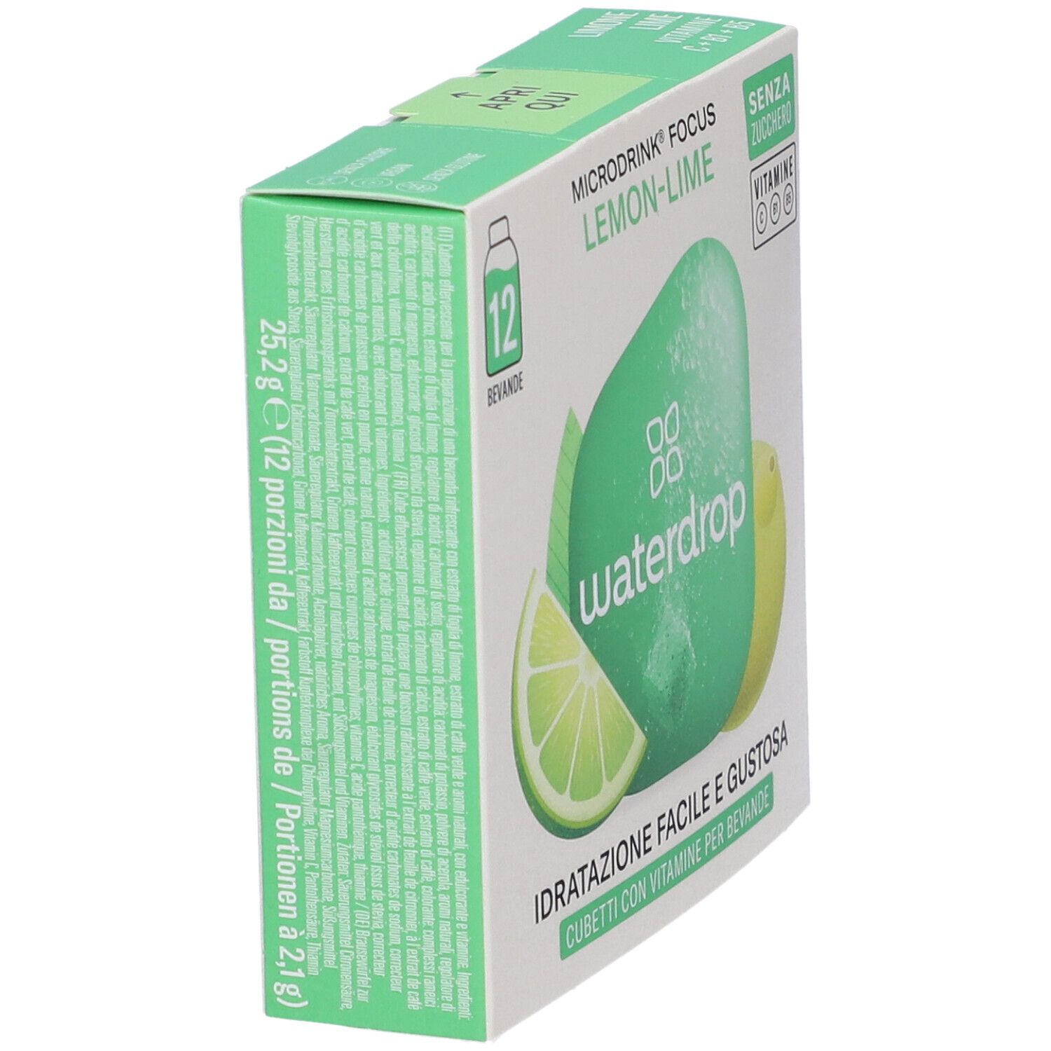 Waterdrop Microdrink Focus Gusto Lime - Caffè Verde - Foglia di Limone