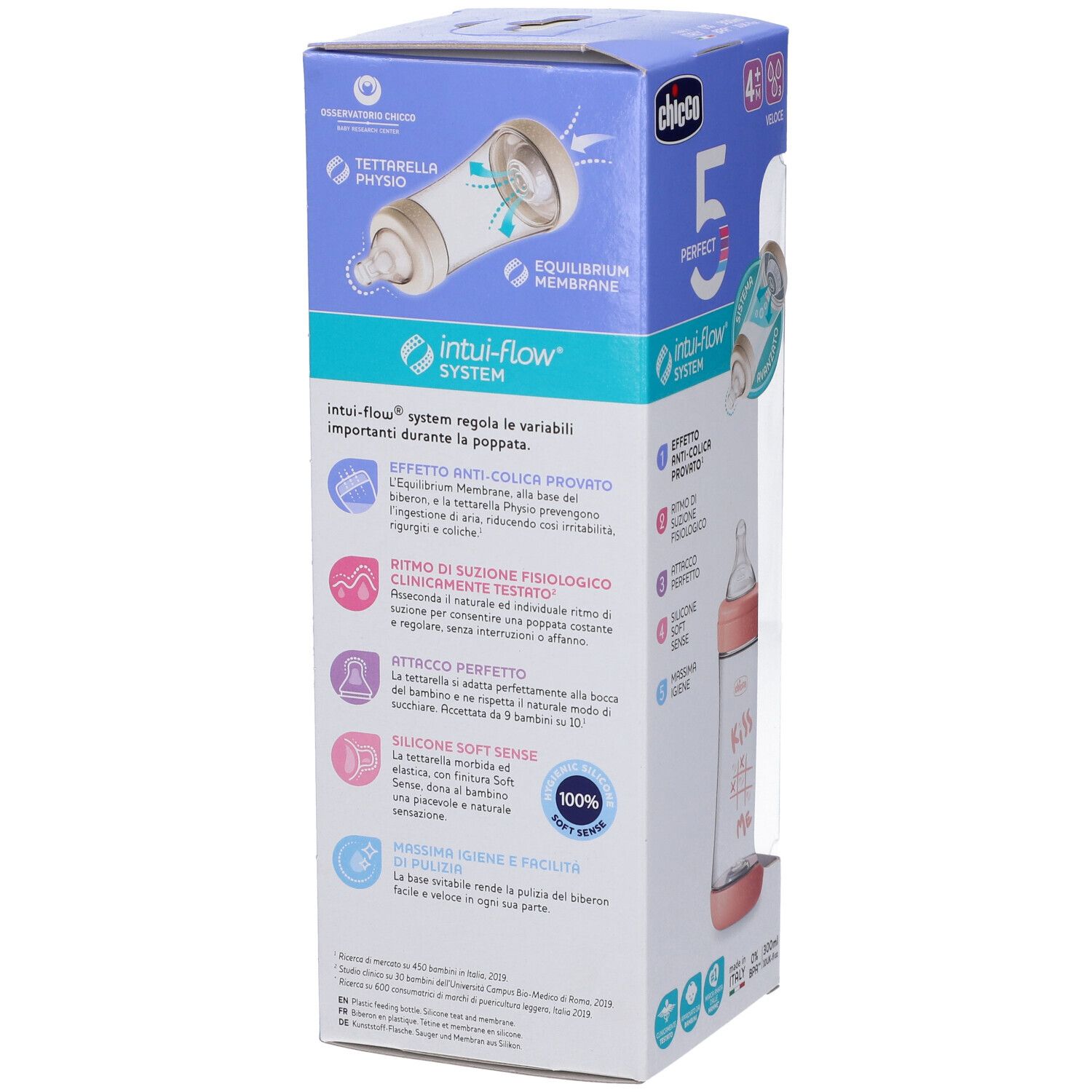 Chicco Biberon P5 300ml Fast Silicone