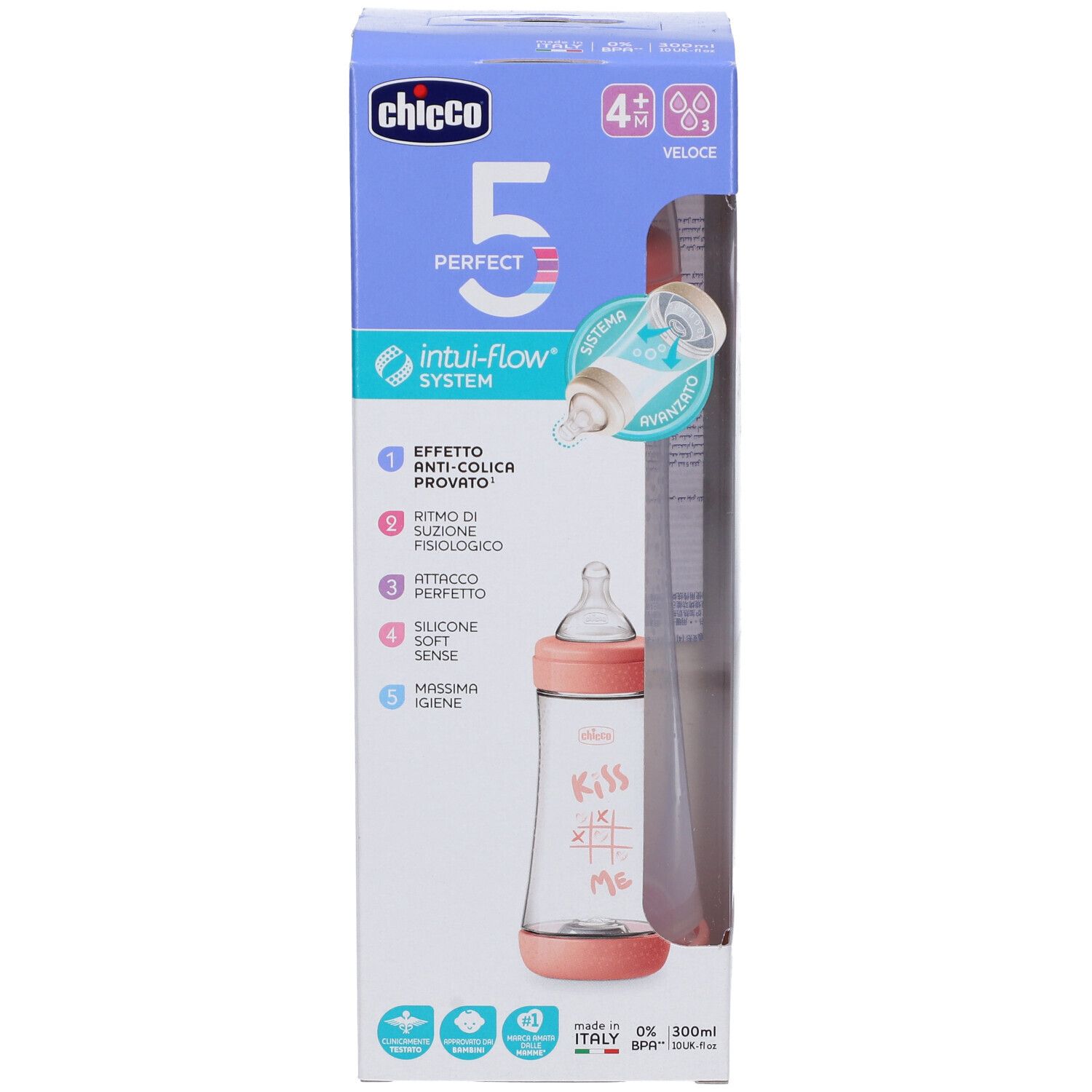 Chicco Biberon P5 300ml Fast Silicone