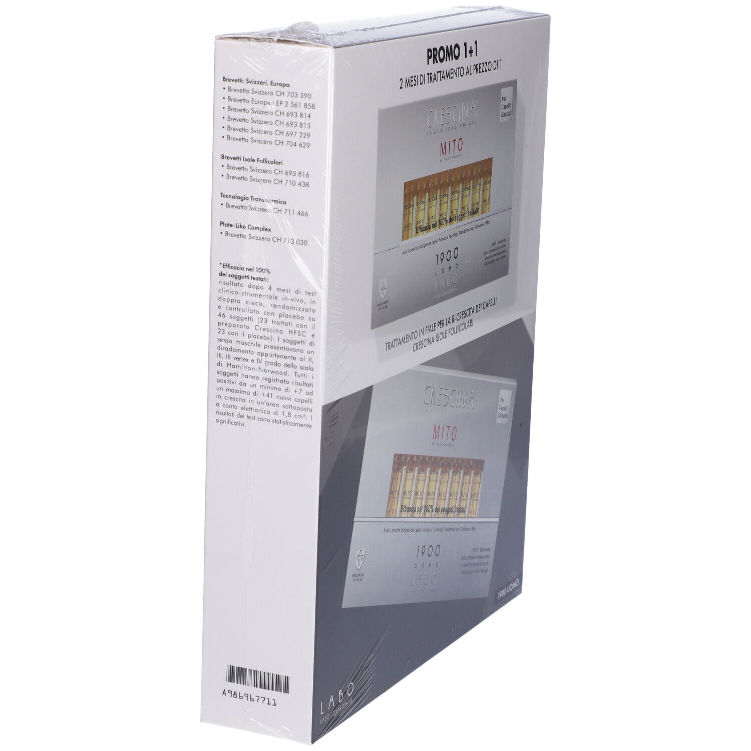 Labo CRESCINA® Isole Follicolari MITO Trattamento 1900 Uomo Promo 20+20 Fiale