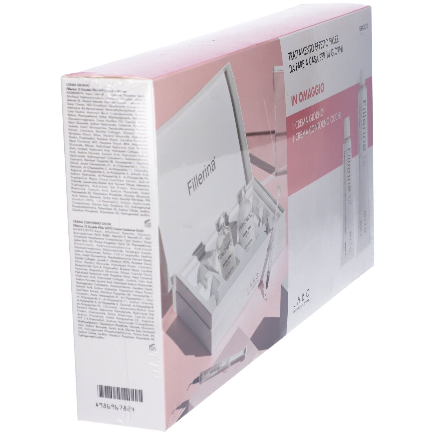 Labo Fillerina 12 Double Filler MITO Trattamento Intensivo Grado 3 + Crema Giorno e Crema Contoro Occhi in Omaggio