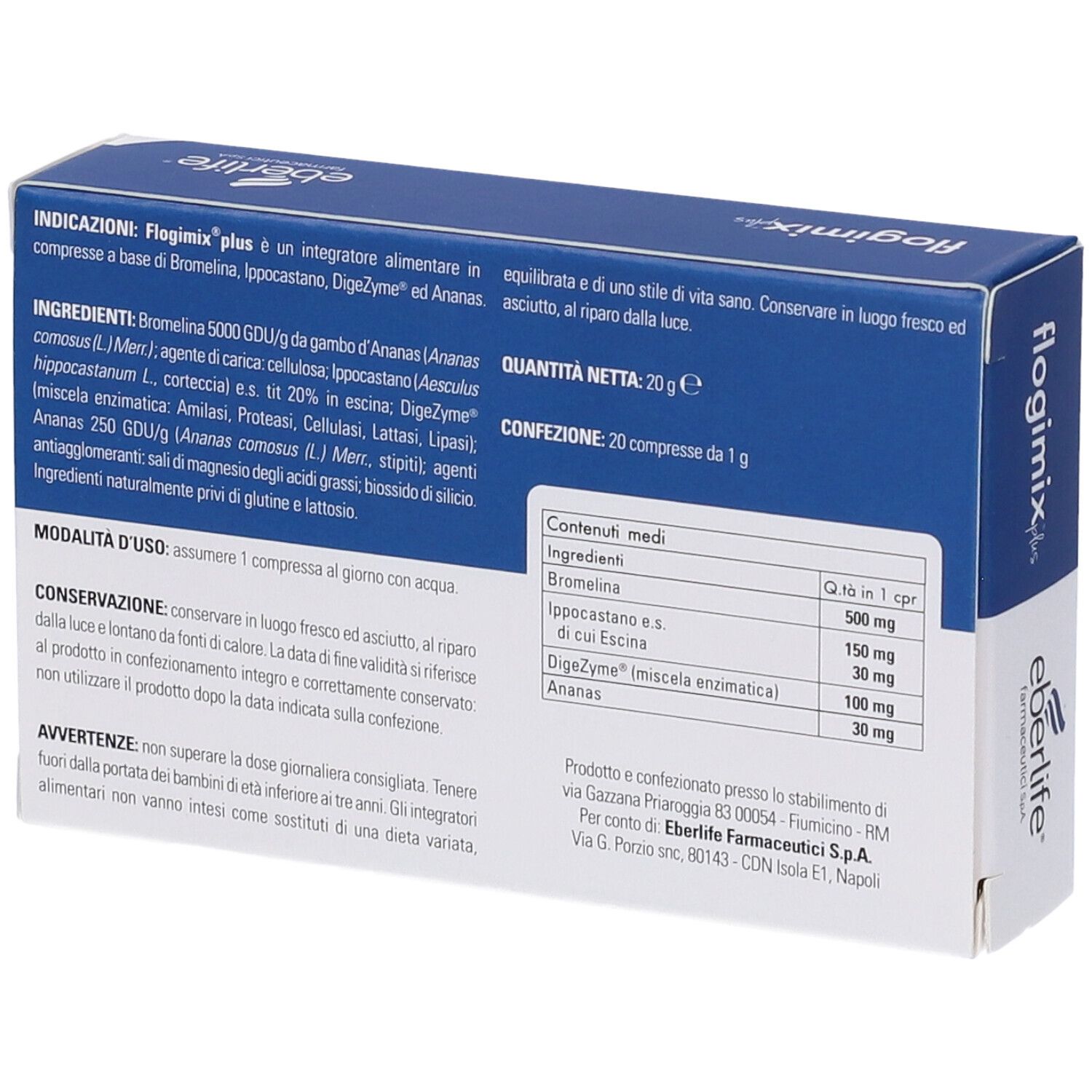 Flogimix Plus 20 Compresse