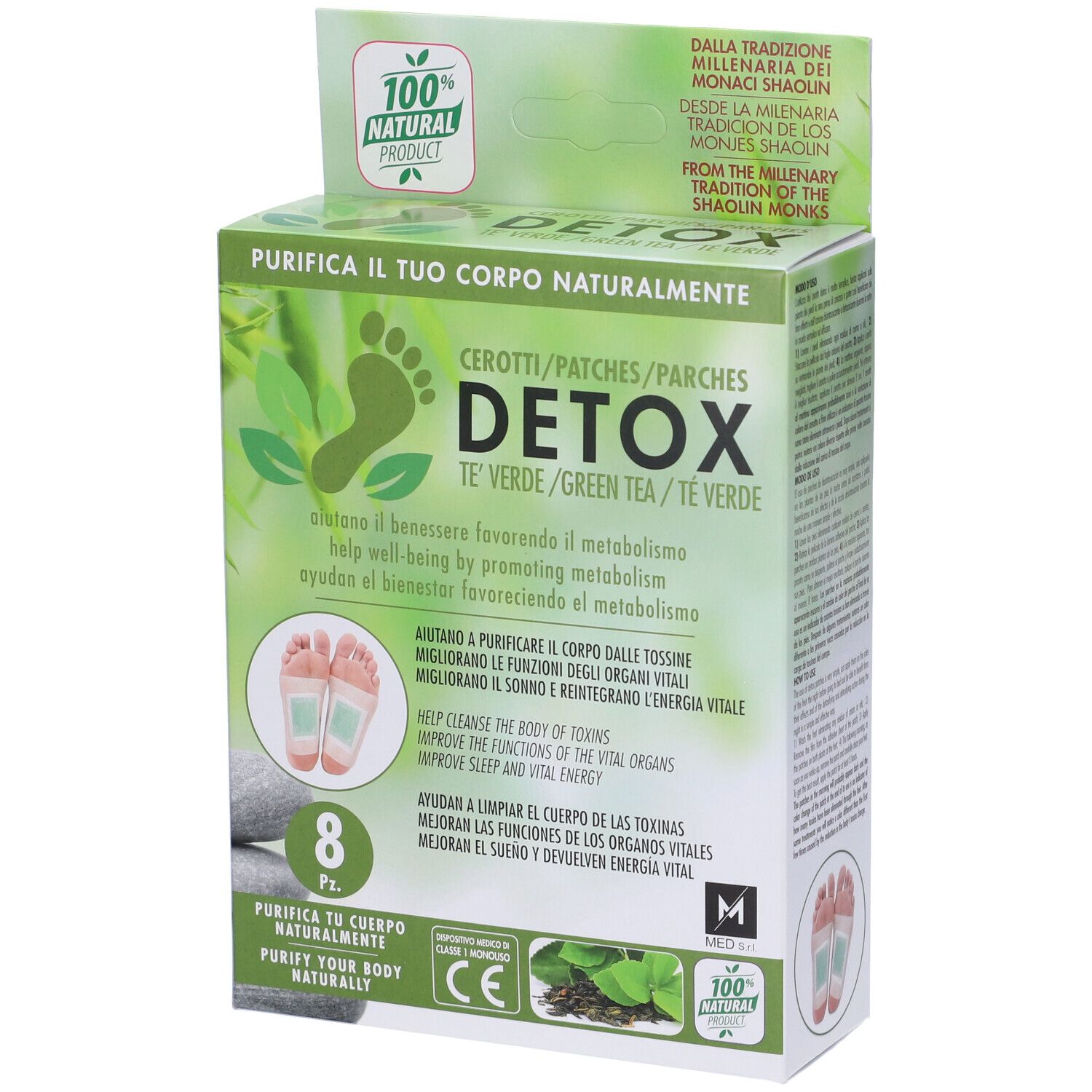 Cerotto Detox Te' Verde 8 Pezzi