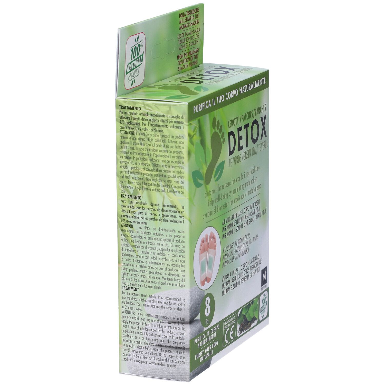 Cerotto Detox Te' Verde 8 Pezzi