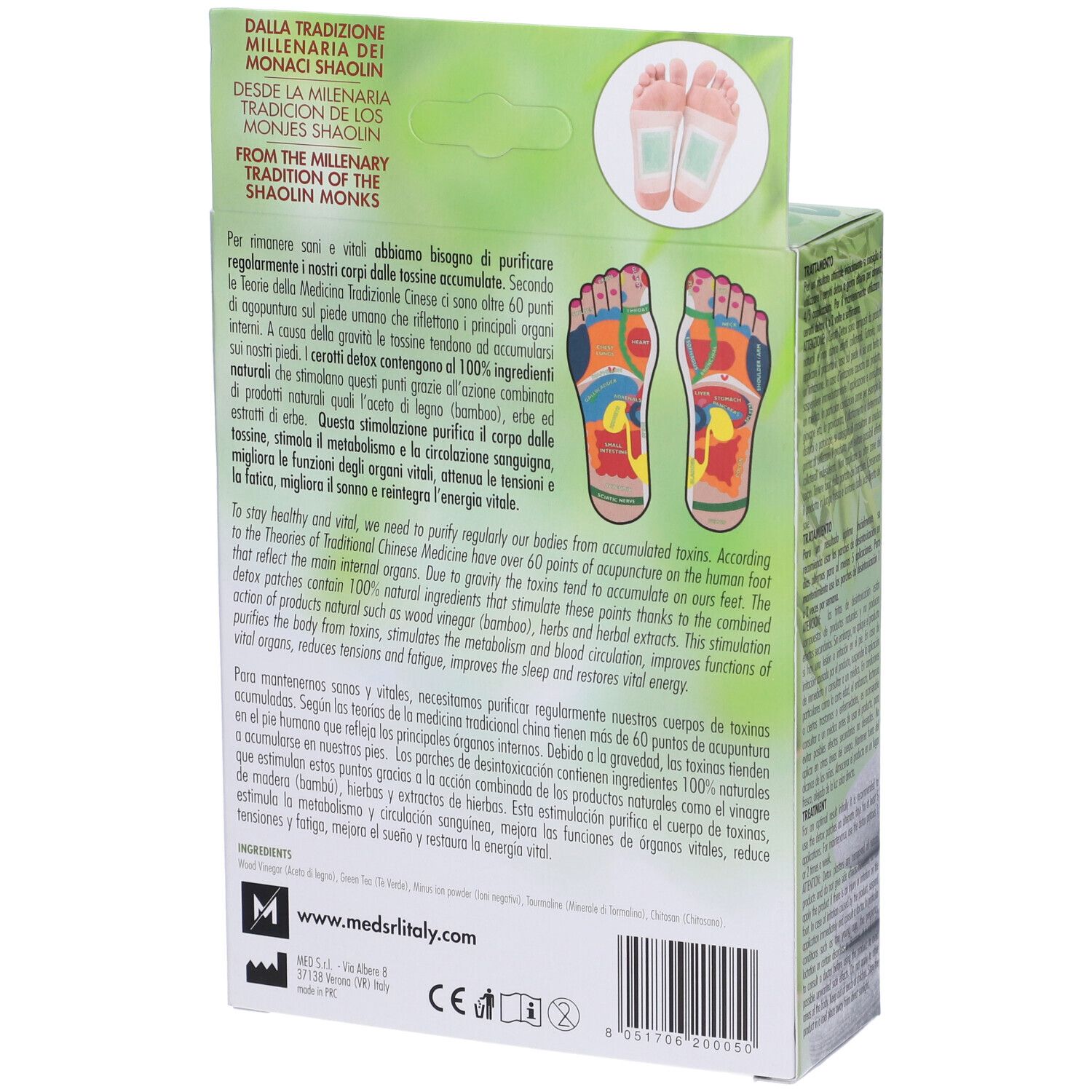 Cerotto Detox Te' Verde 8 Pezzi
