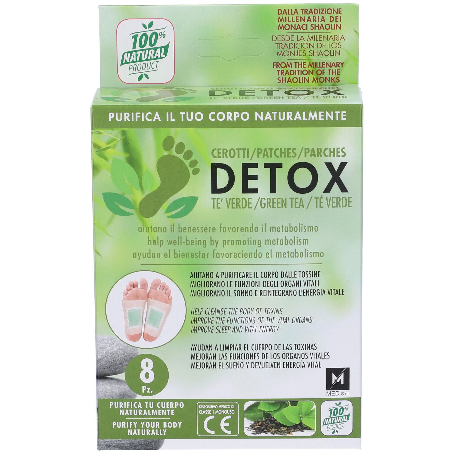 Cerotto Detox Te' Verde 8 Pezzi