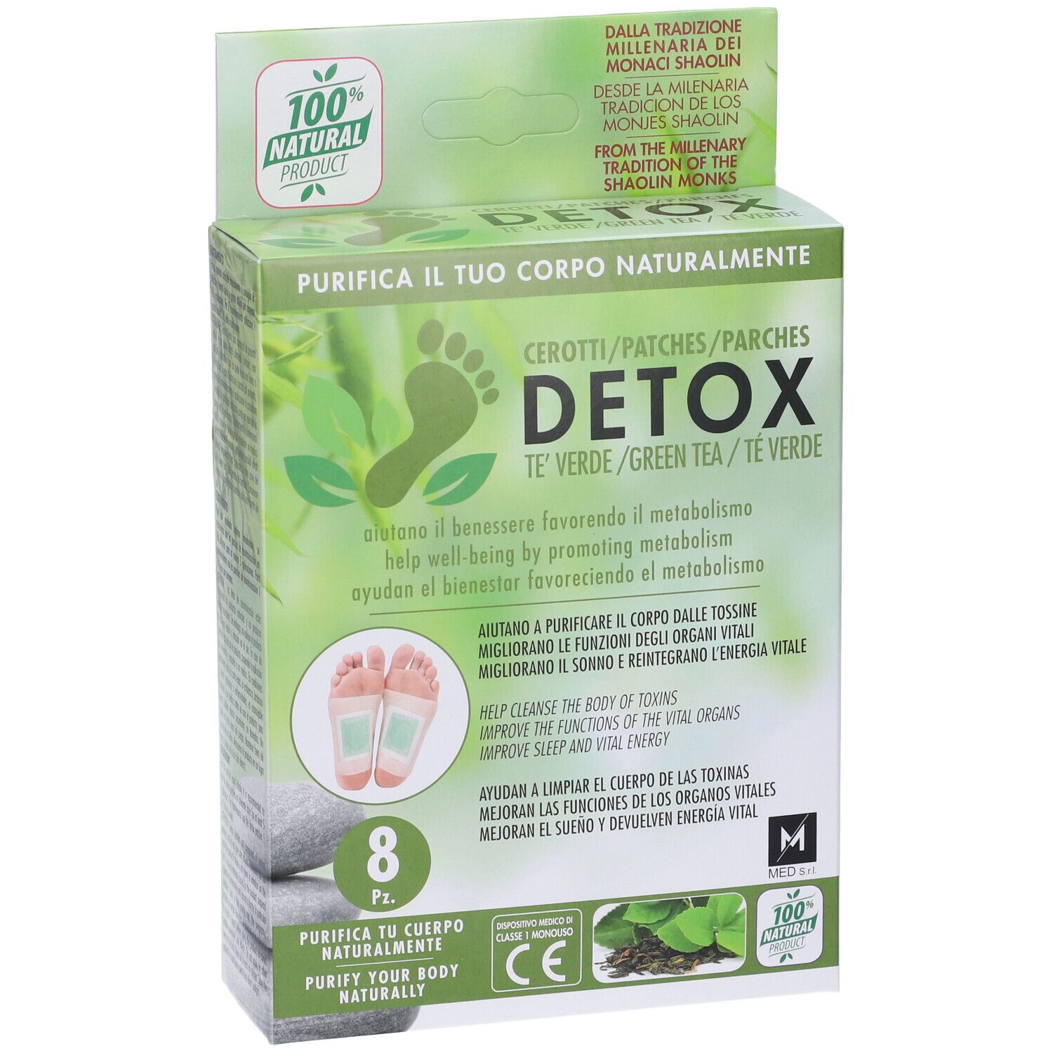 Cerotto Detox Te' Verde 8 Pezzi