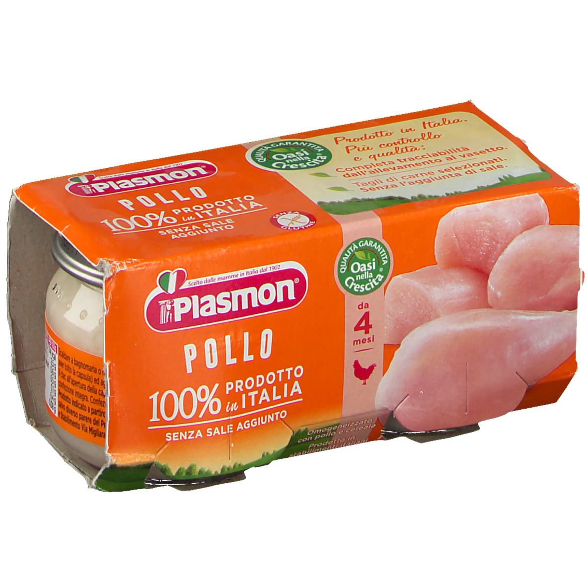 6 Confezioni Plasmon omogeneizzati Carne Pollo 24 Vasetti PLASMON