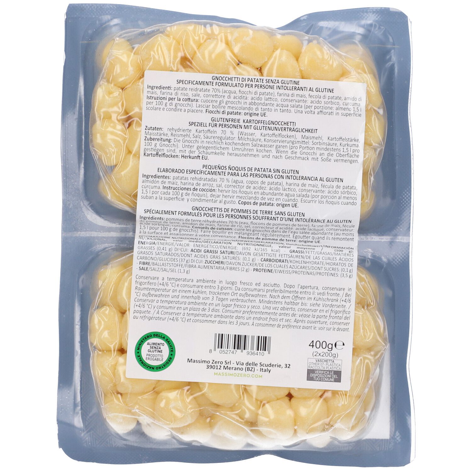 Gnocchetti di Patate Senza Glutine - Massimo Zero