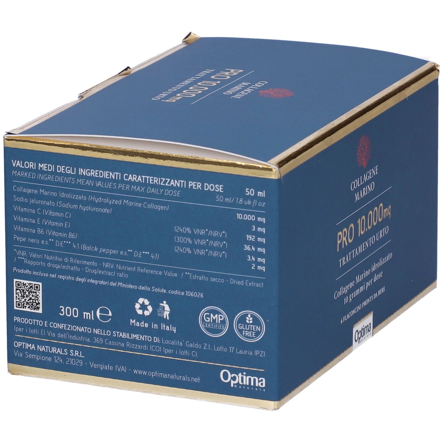 Collagene Marino Pro 10.000 Mg Trattamento Urto Flaconcini Bevibili