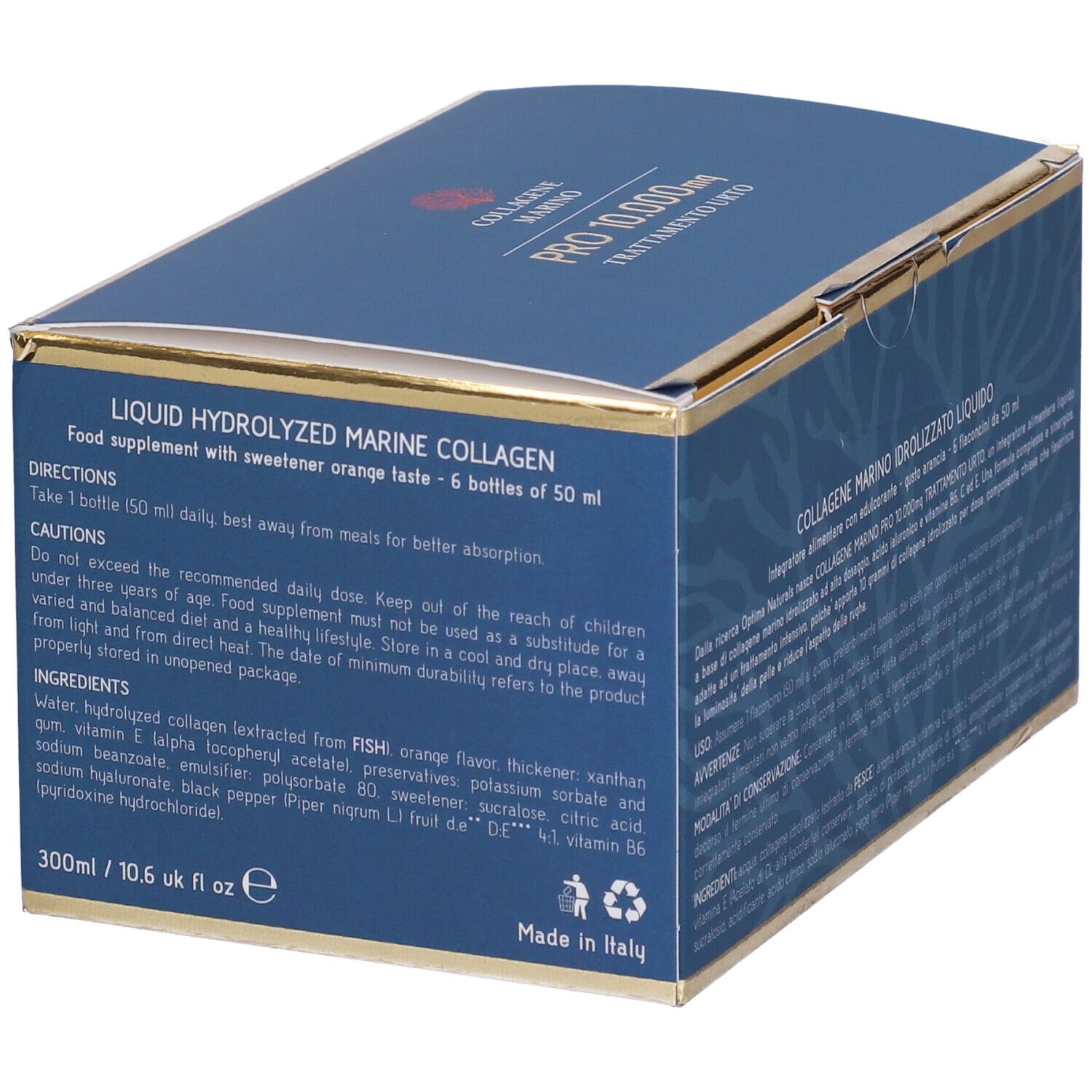 Collagene Marino Pro 10.000 Mg Trattamento Urto Flaconcini Bevibili
