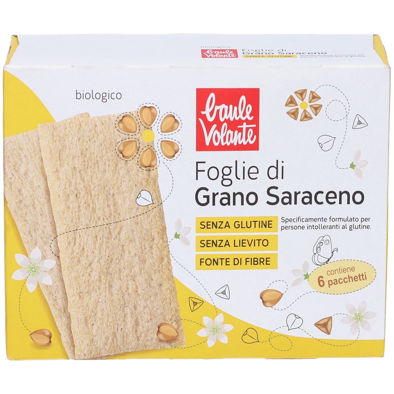 Baule Volante Foglie di Grano Saraceno Bio 120 g