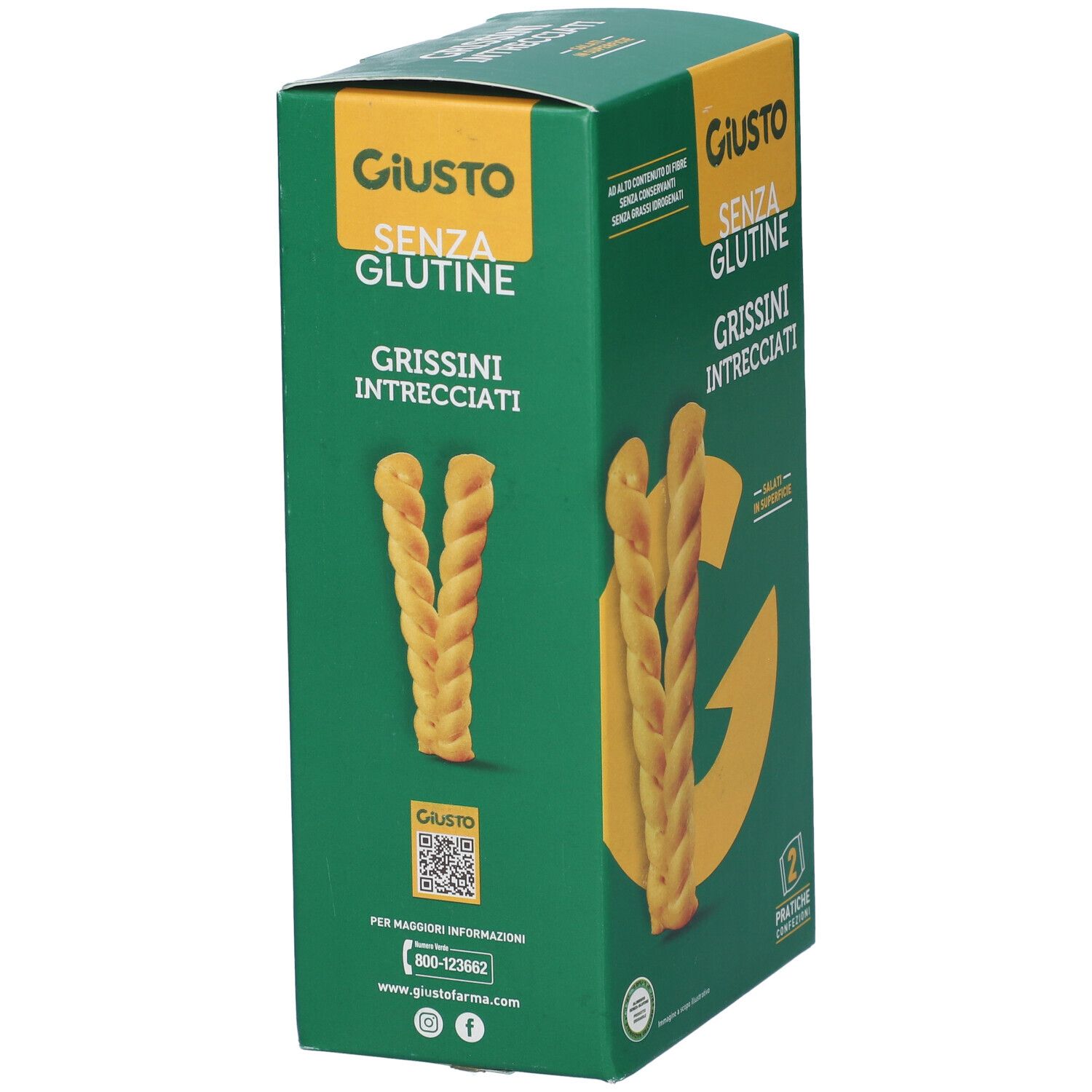 Giusto Senza Glutine Intrecciati Grissini 150 G