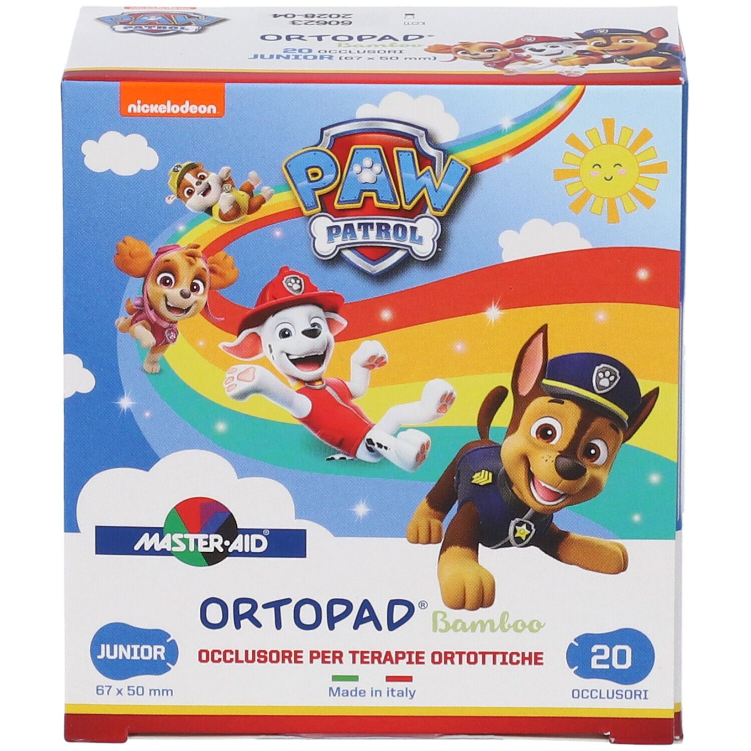 Ortopad Bamboo Paw Patrol Cerotto Occlusore Junior