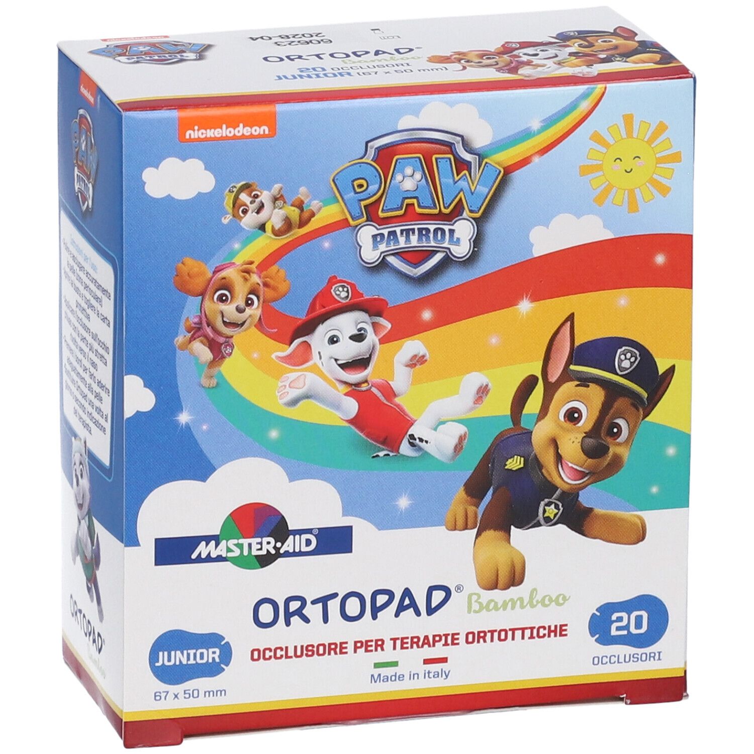 Ortopad Bamboo Paw Patrol Cerotto Occlusore Junior