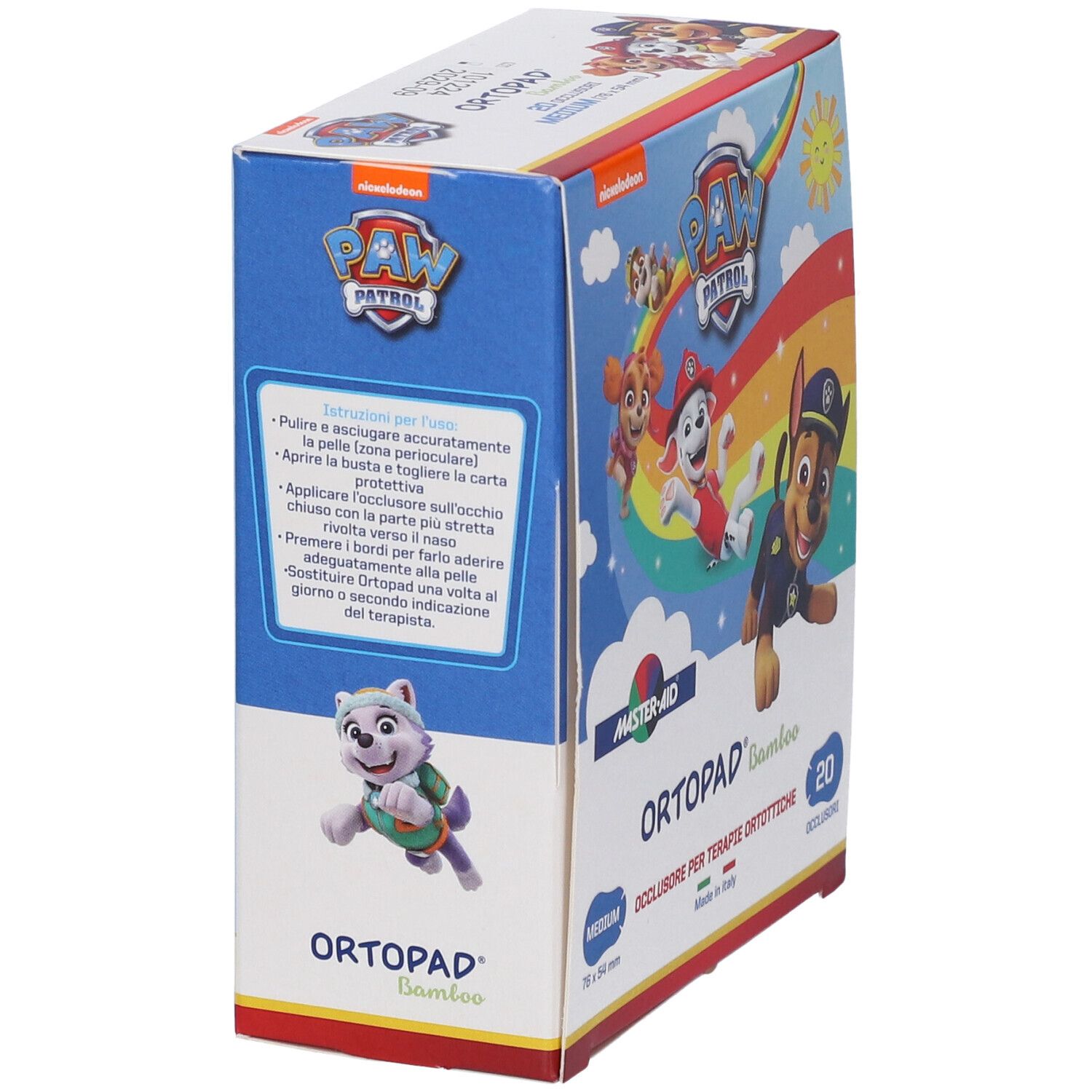 Ortopad Bamboo Paw Patrol Cerotto Occlusore Medium