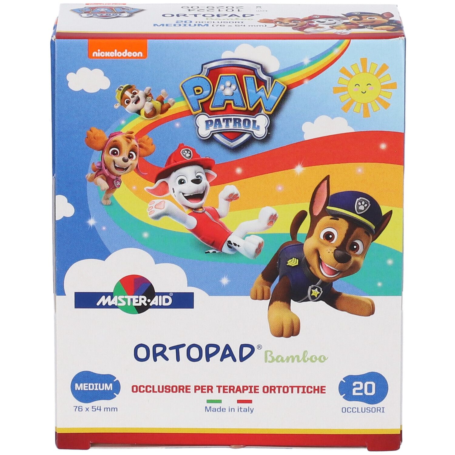 Ortopad Bamboo Paw Patrol Cerotto Occlusore Medium