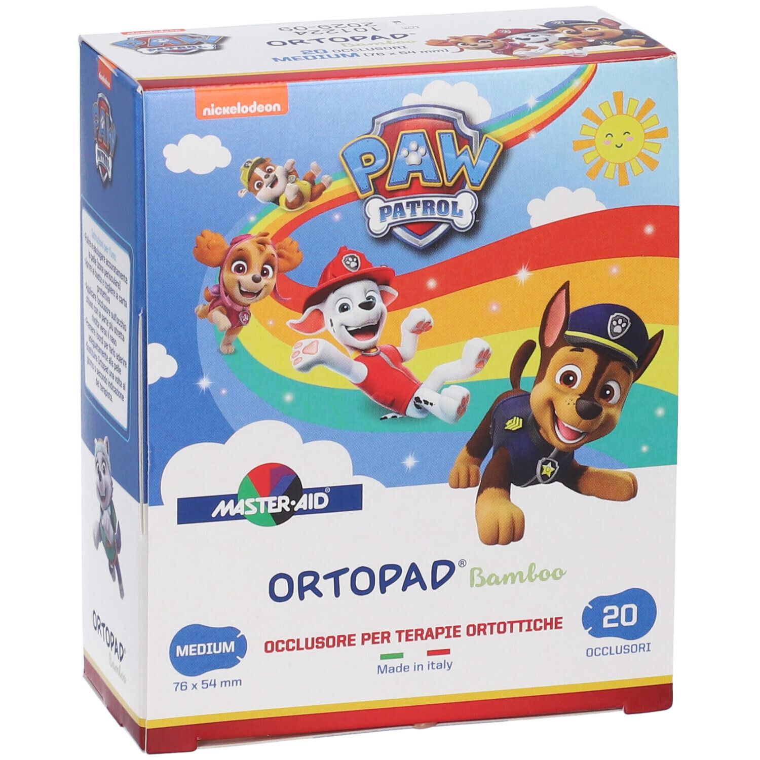 Ortopad Bamboo Paw Patrol Cerotto Occlusore Medium