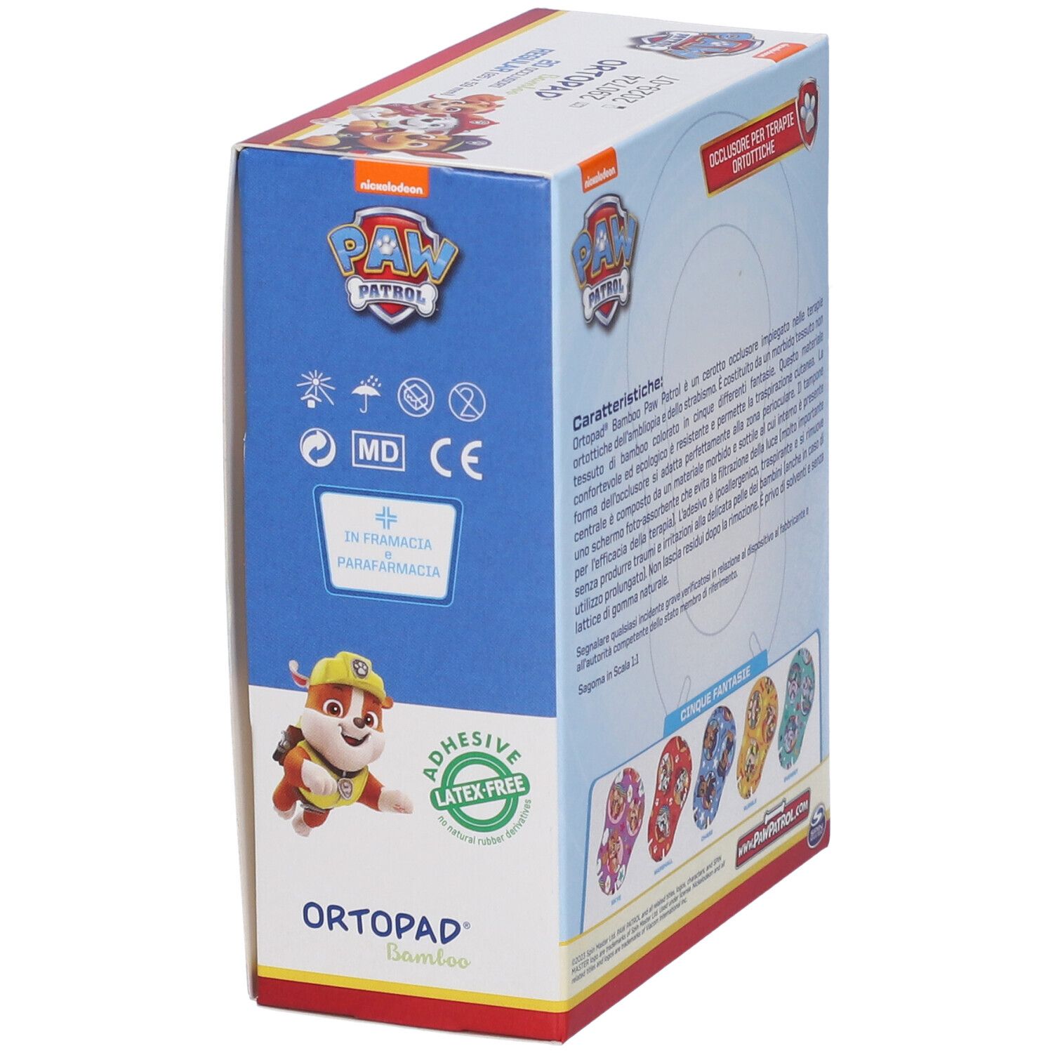 Ortopad Bamboo Paw Patrol Cerotto Occlusore Regular