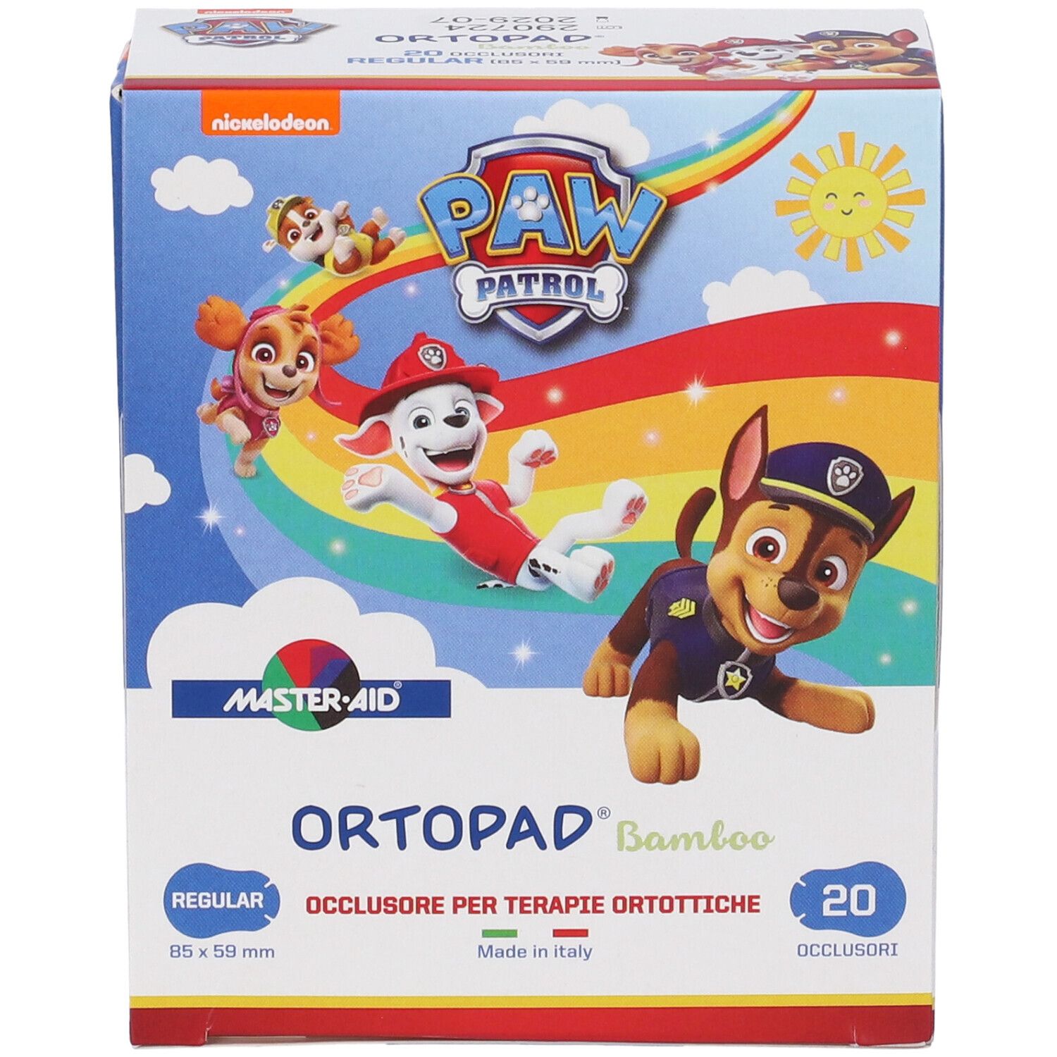 Ortopad Bamboo Paw Patrol Cerotto Occlusore Regular